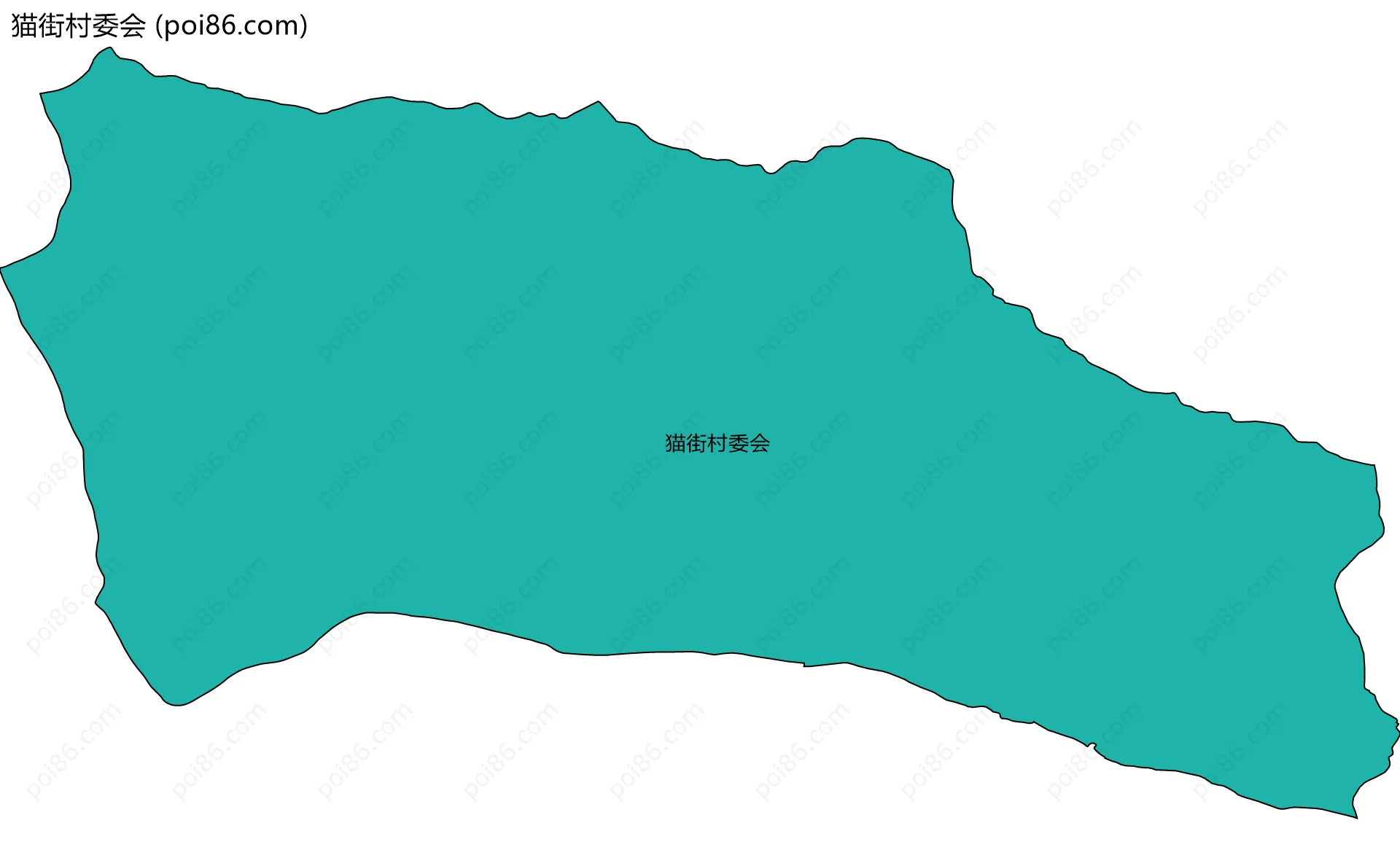 猫街村委会边界地图