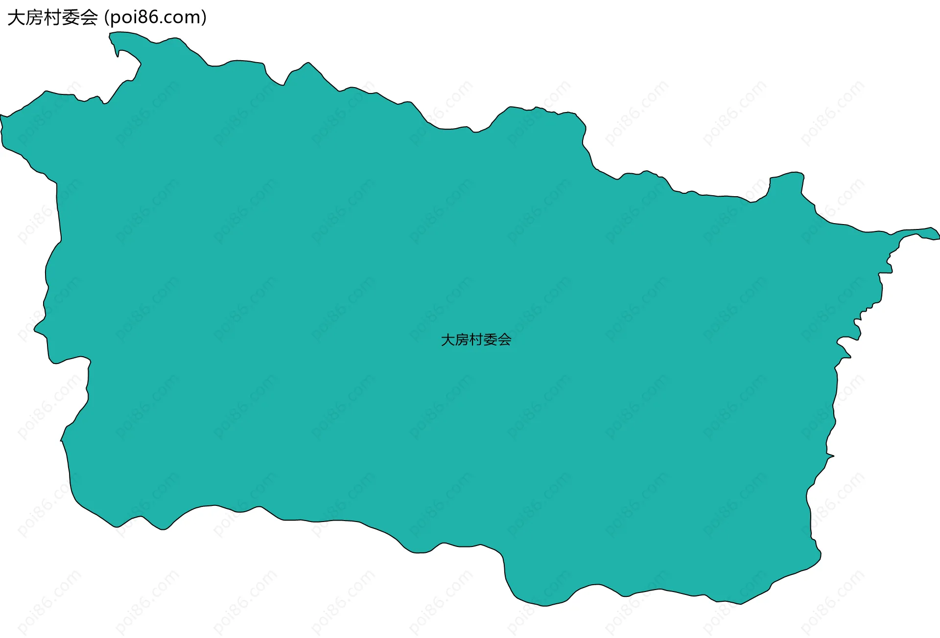 大房村委会边界地图
