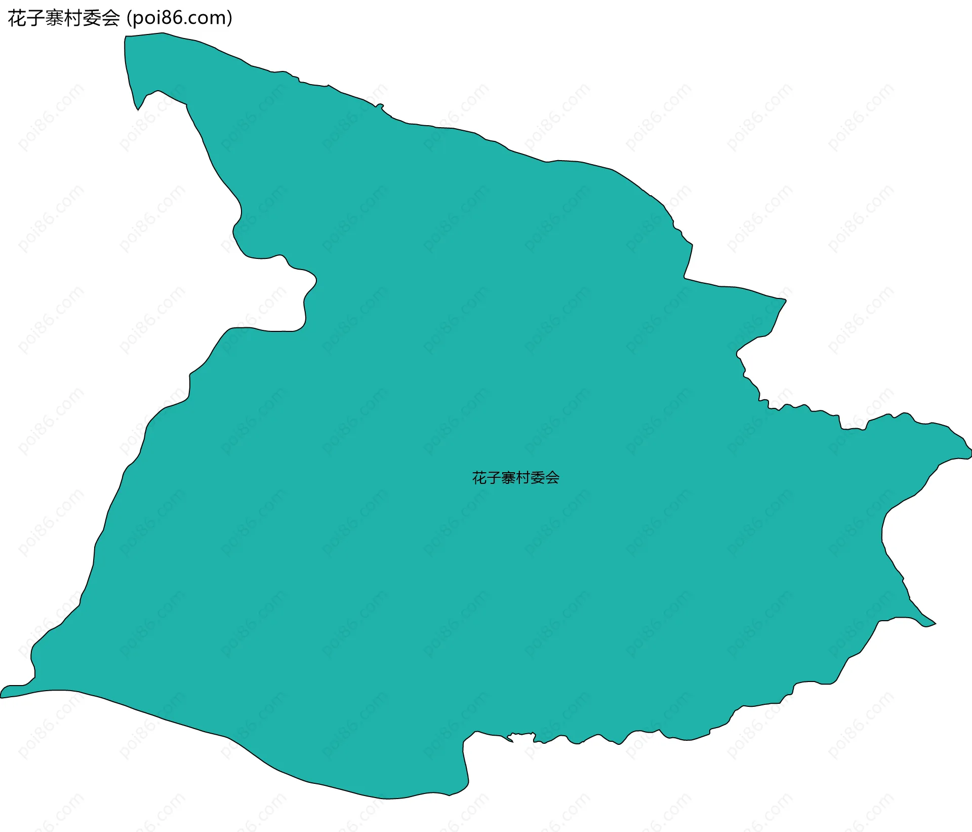 花子寨村委会边界地图