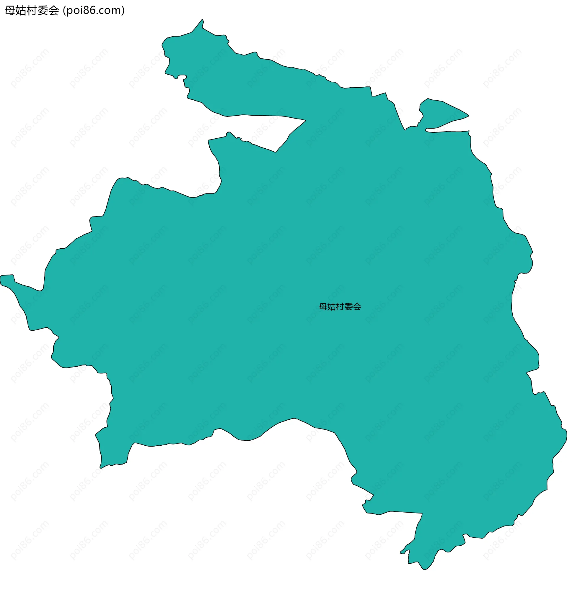 母姑村委会边界地图