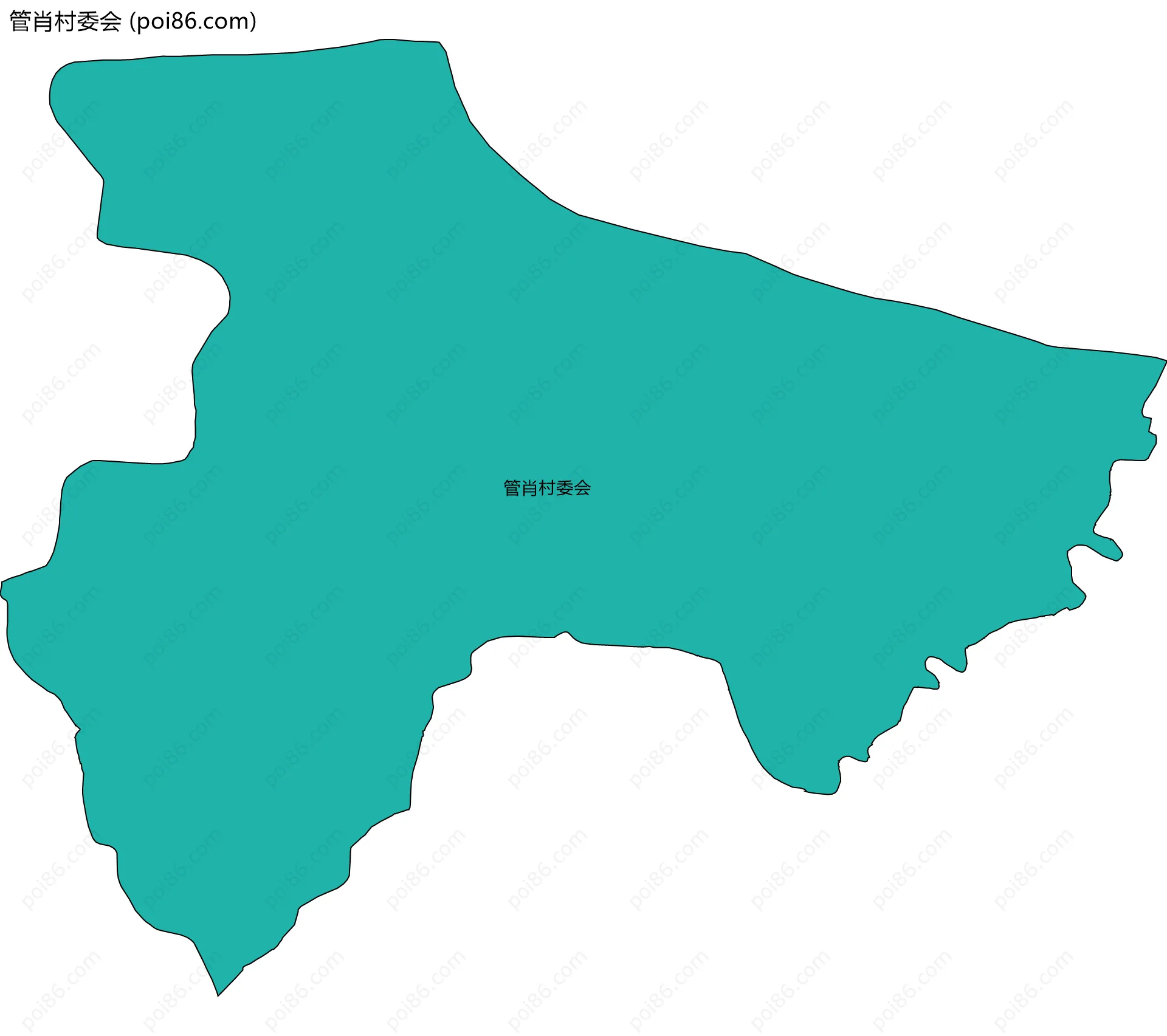 管肖村委会边界地图