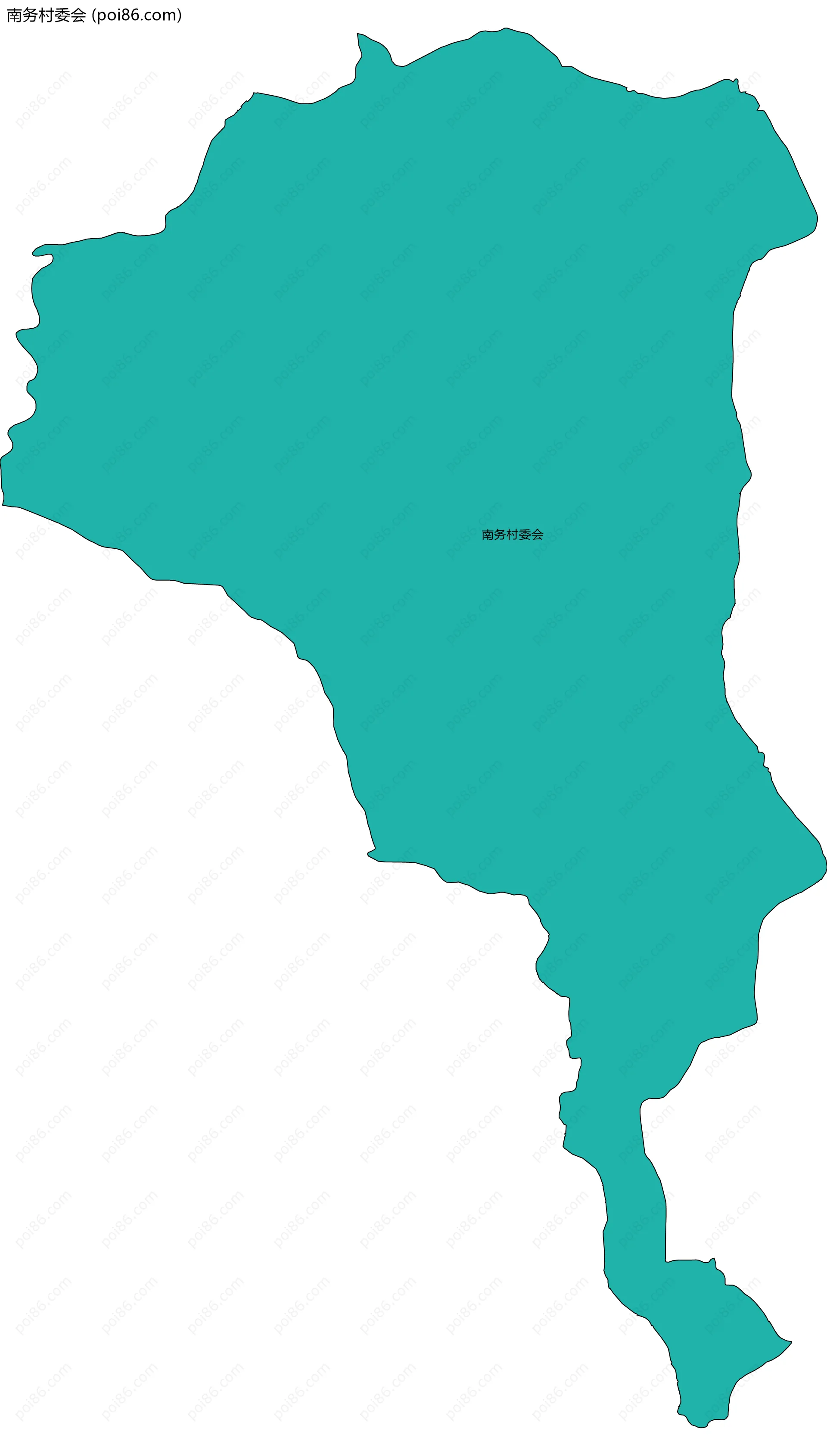 南务村委会边界地图