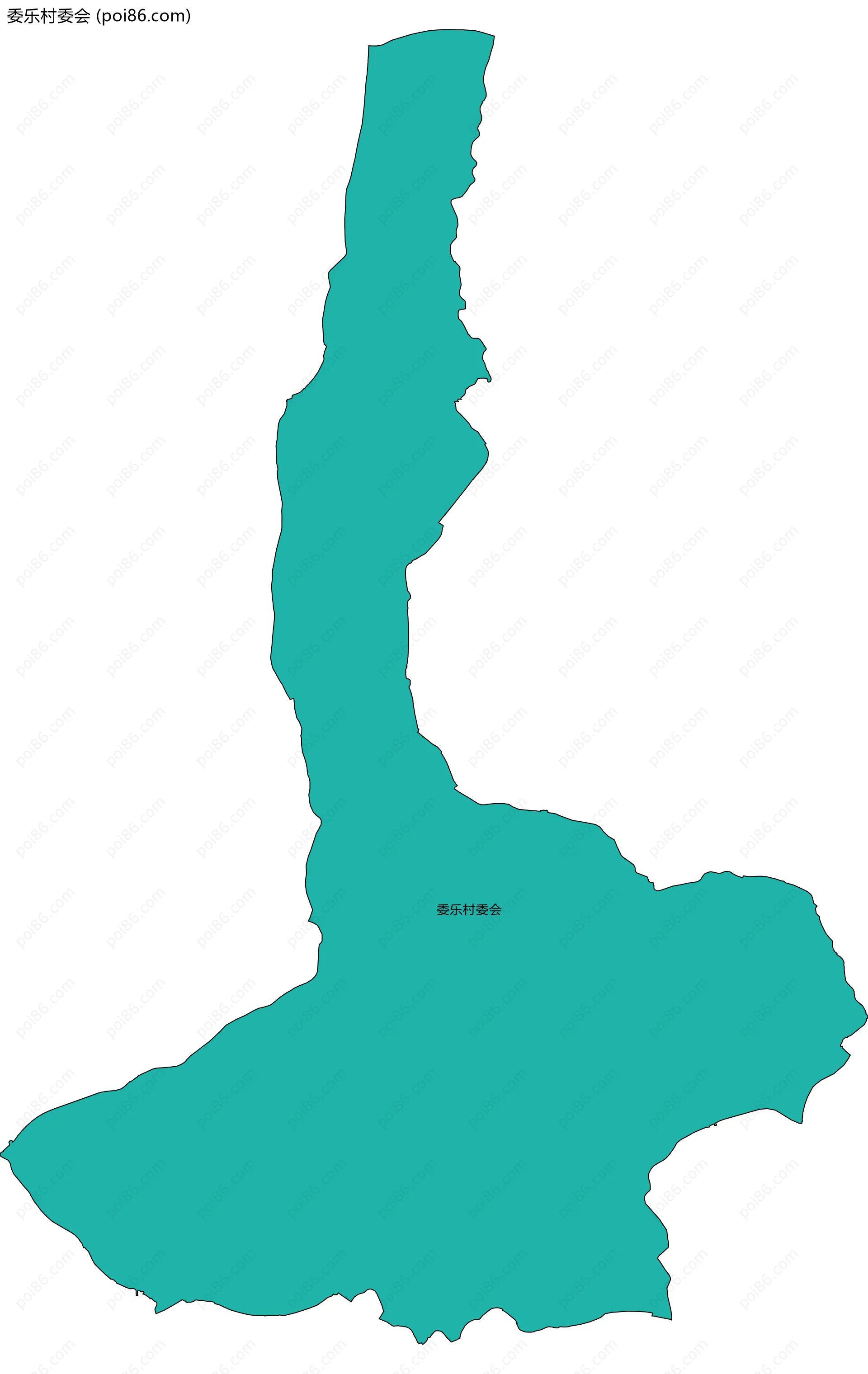 委乐村委会边界地图