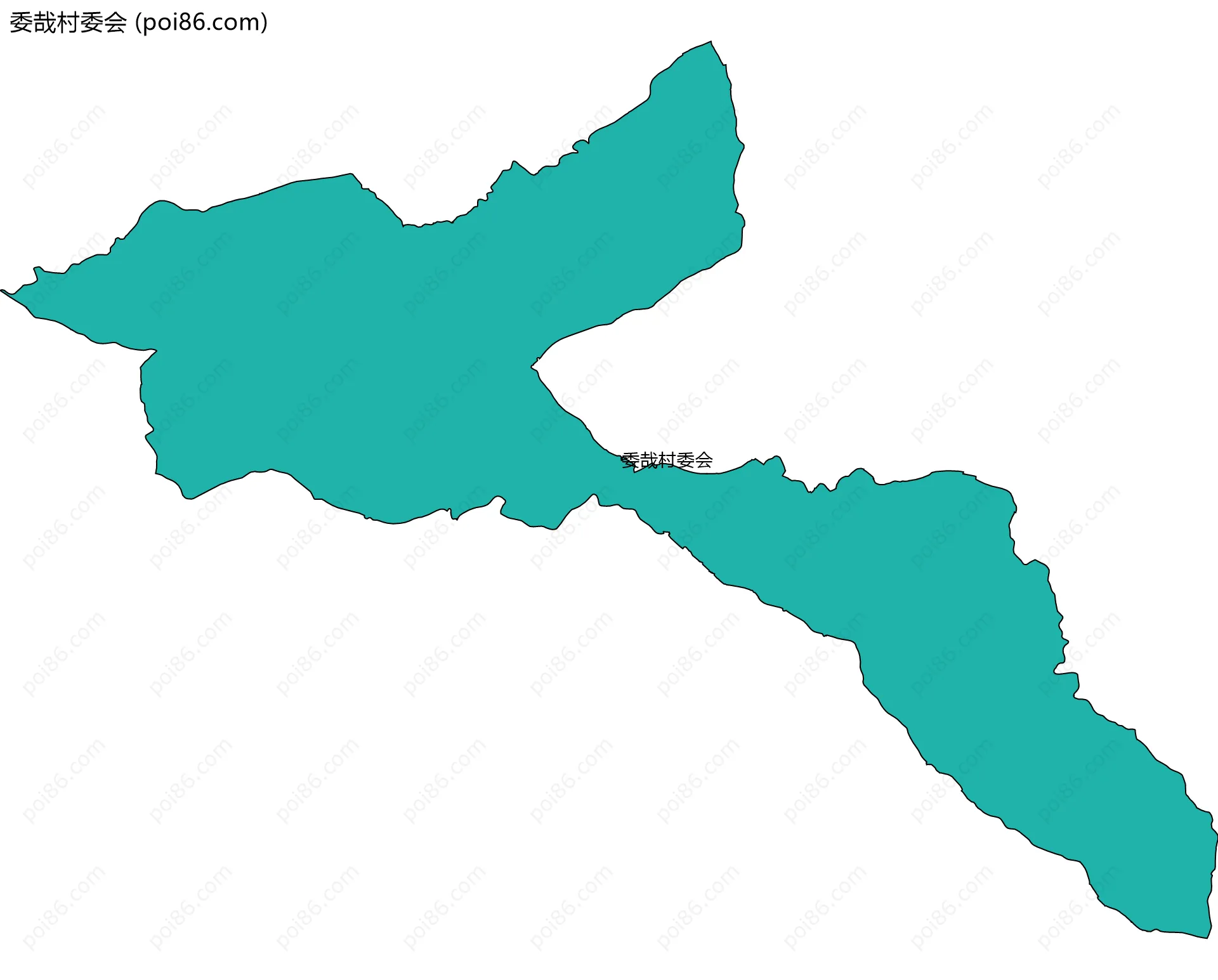 委哉村委会边界地图