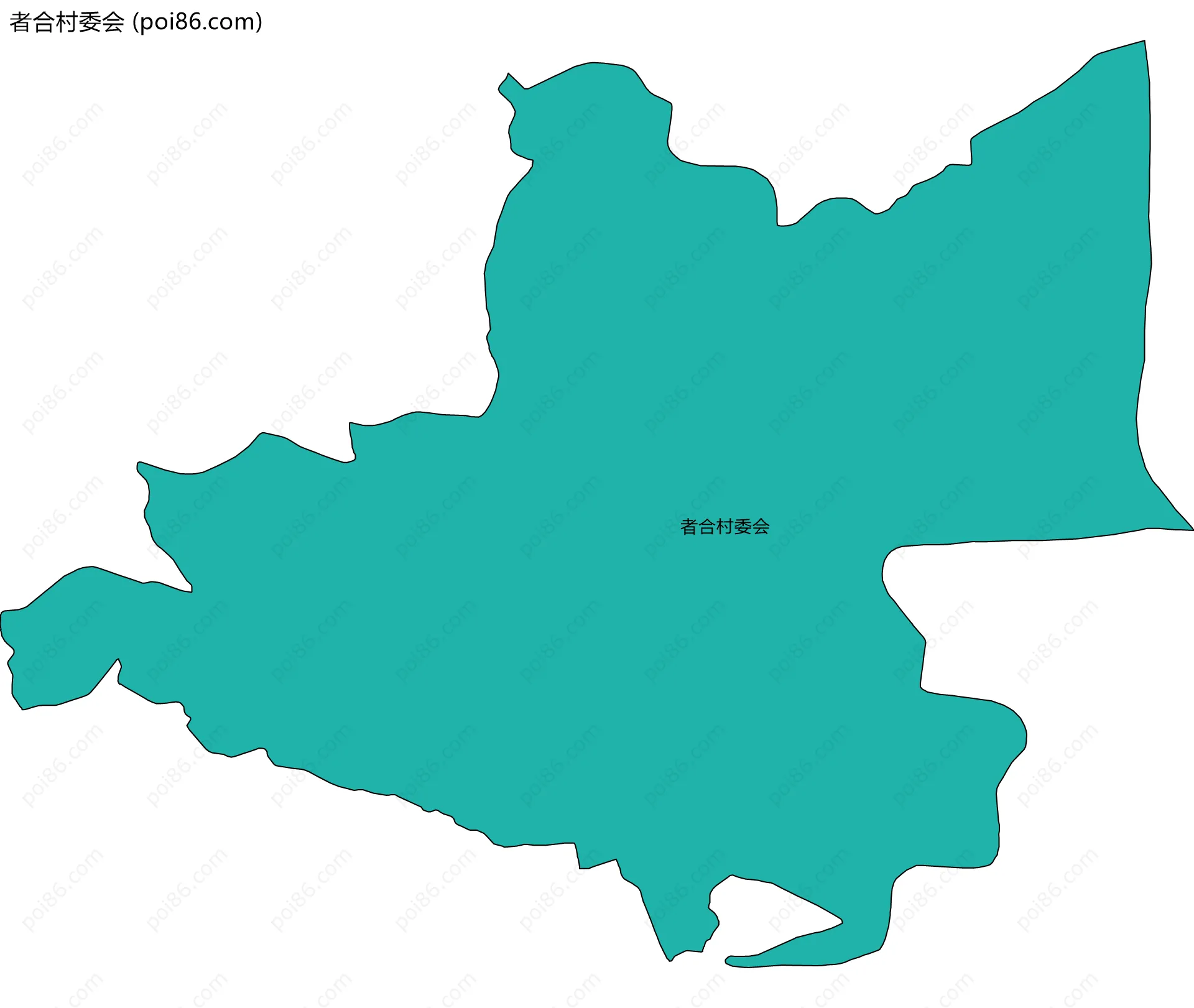 者合村委会边界地图