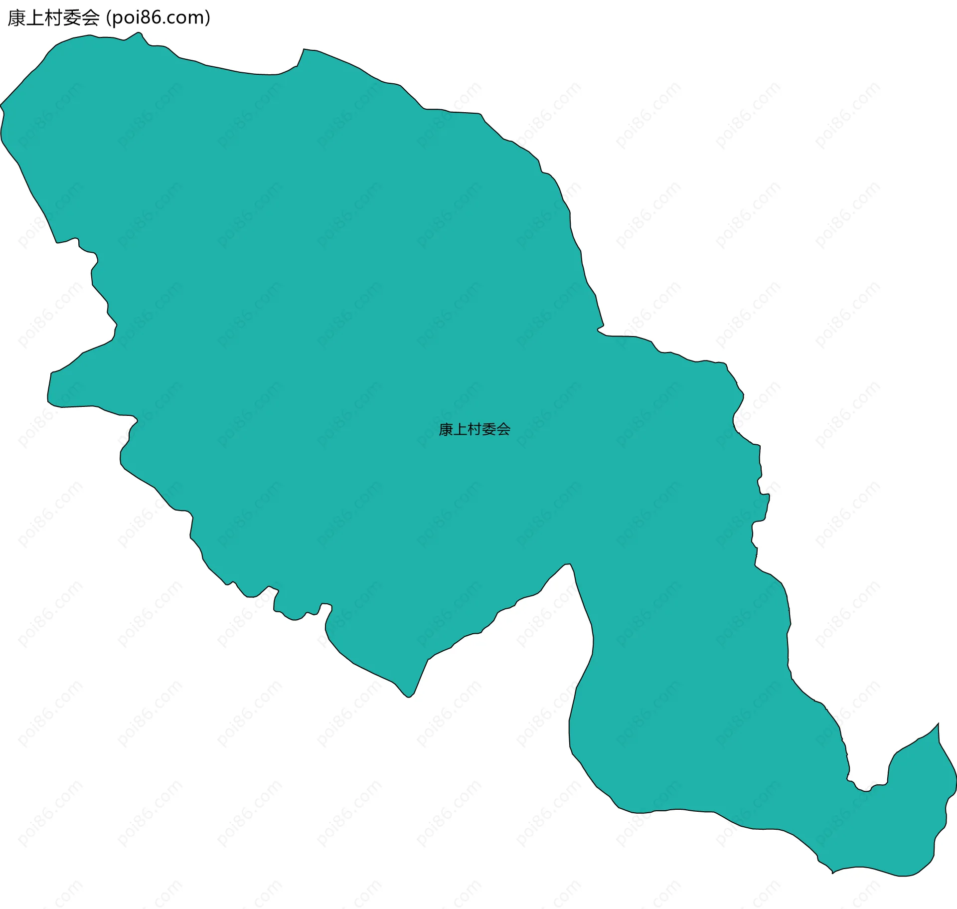 康上村委会边界地图