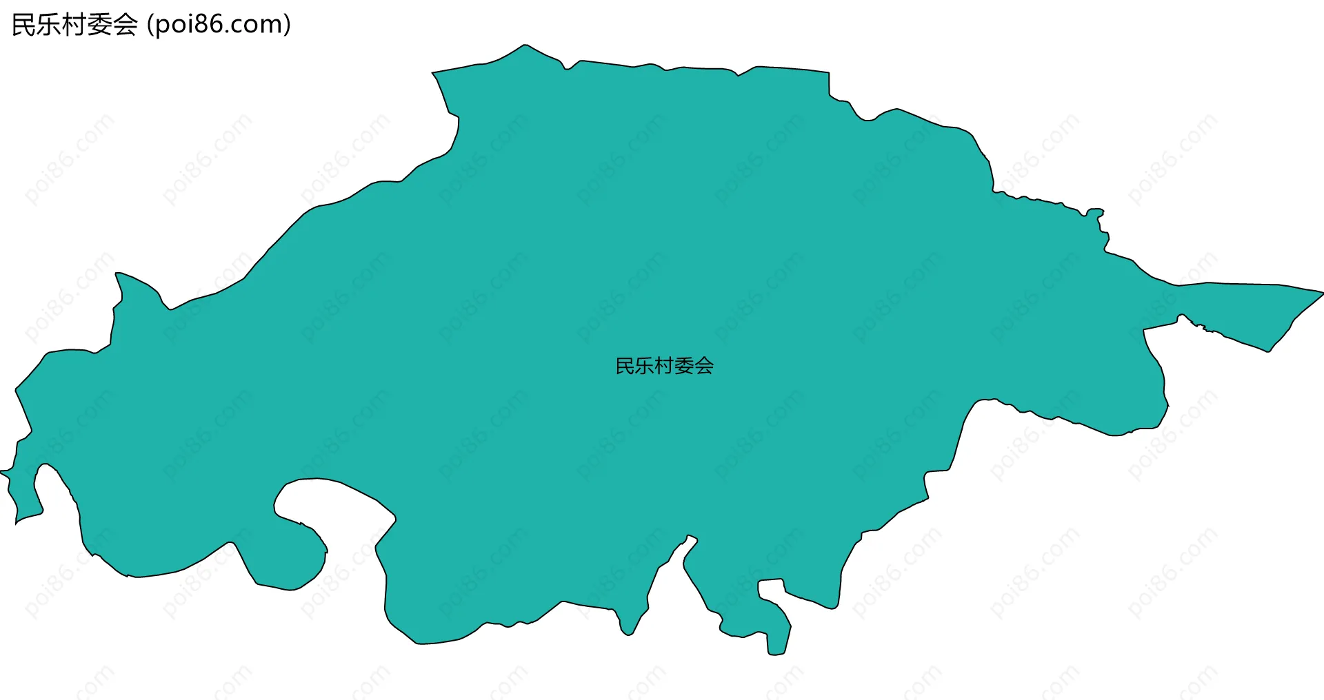 民乐村委会边界地图