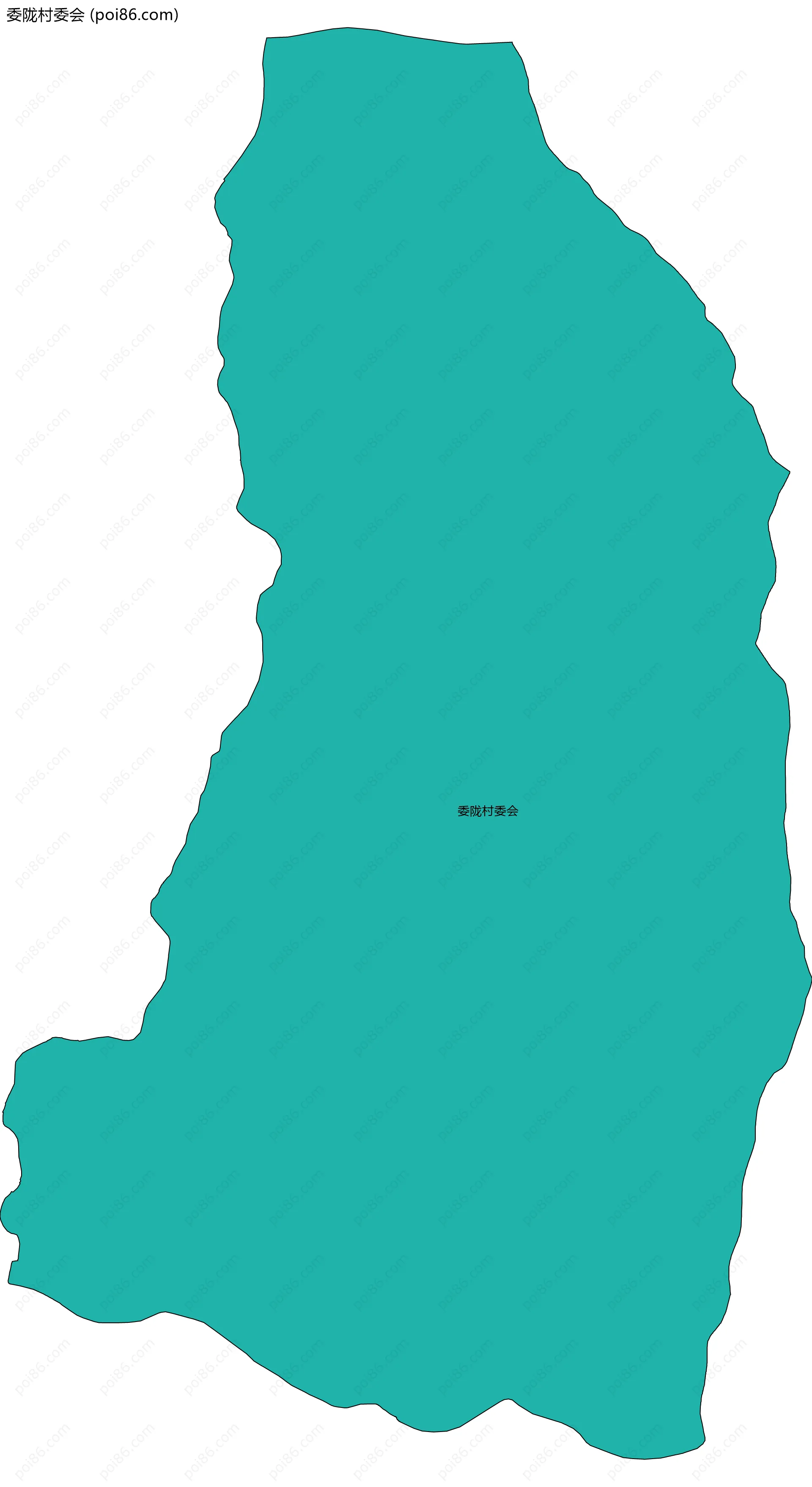 委陇村委会边界地图