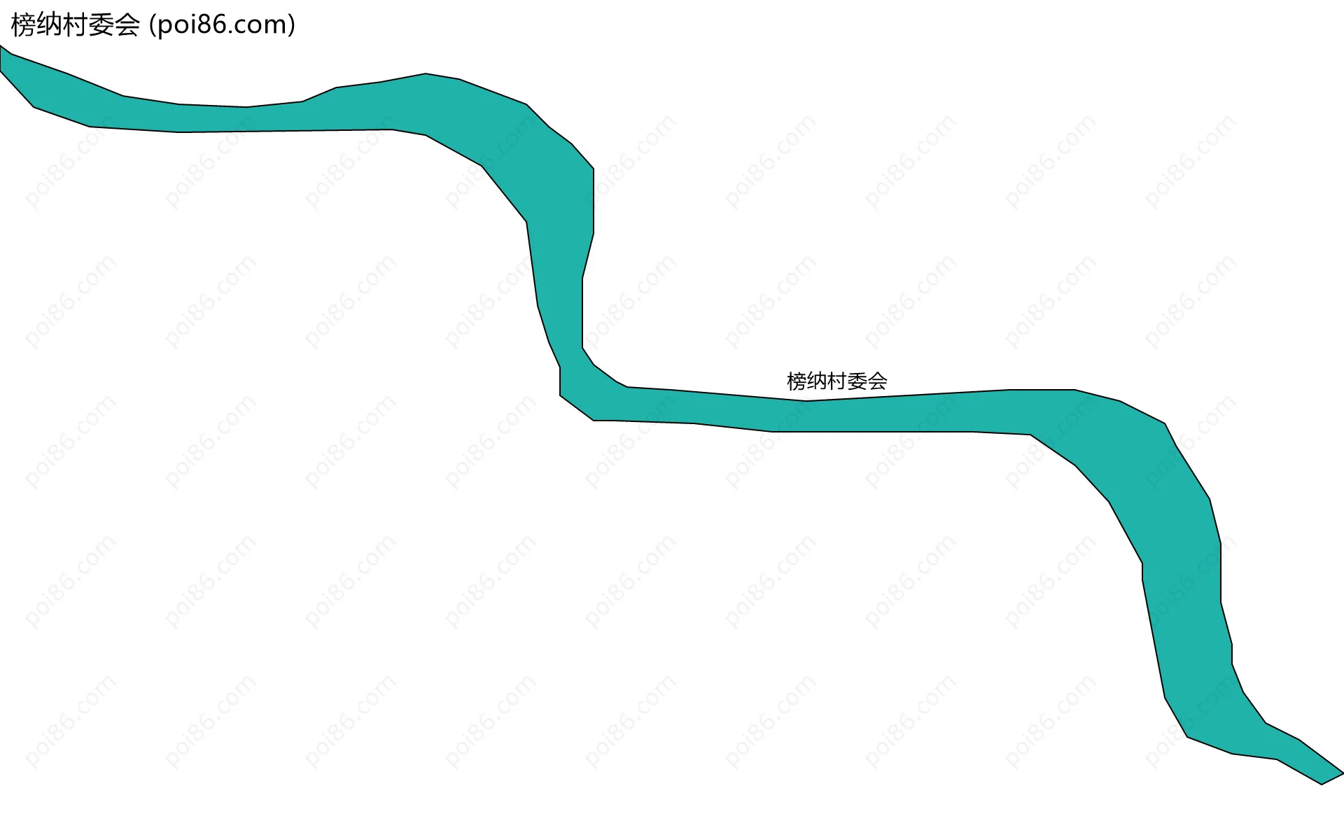 榜纳村委会边界地图