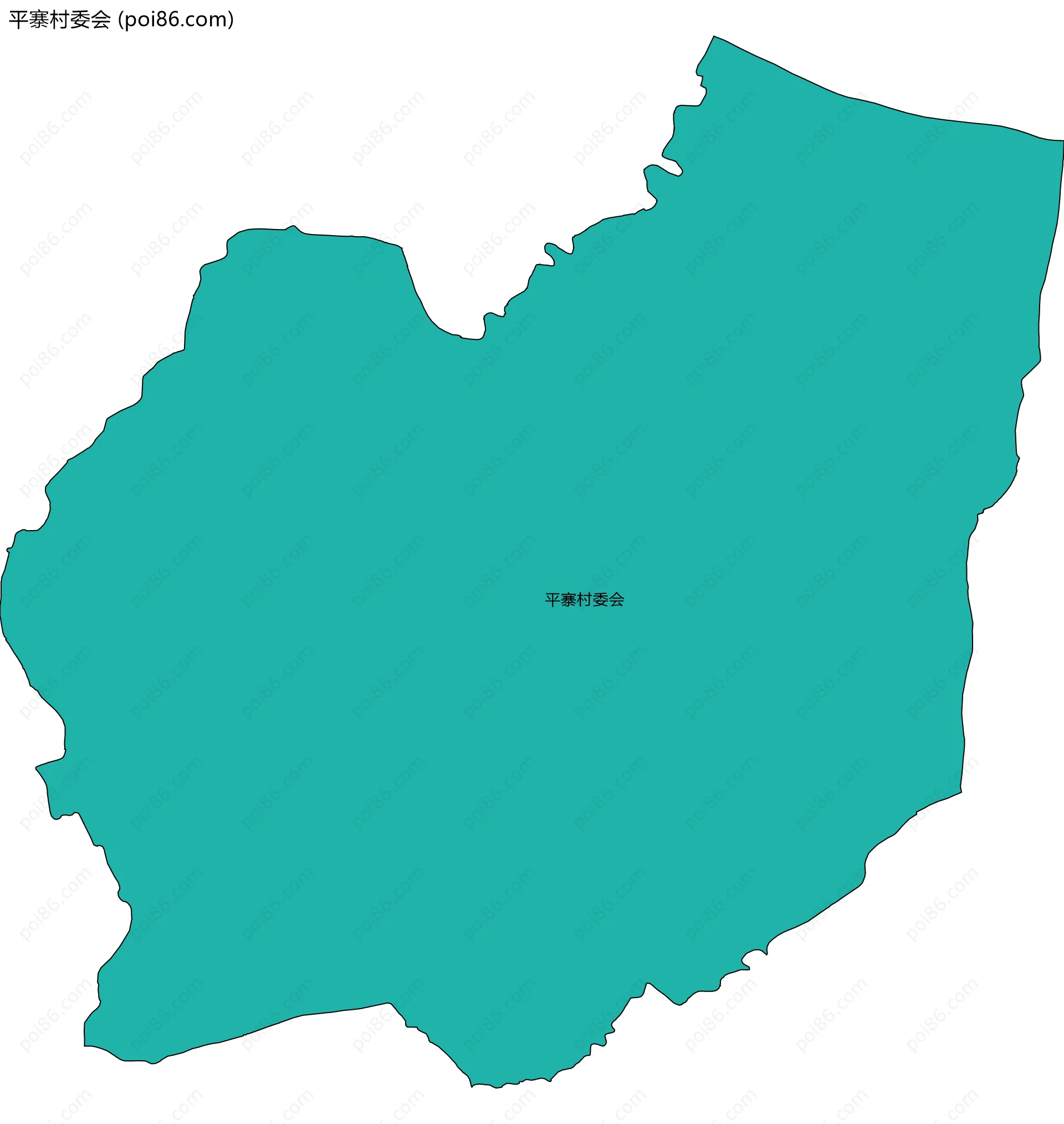 平寨村委会边界地图