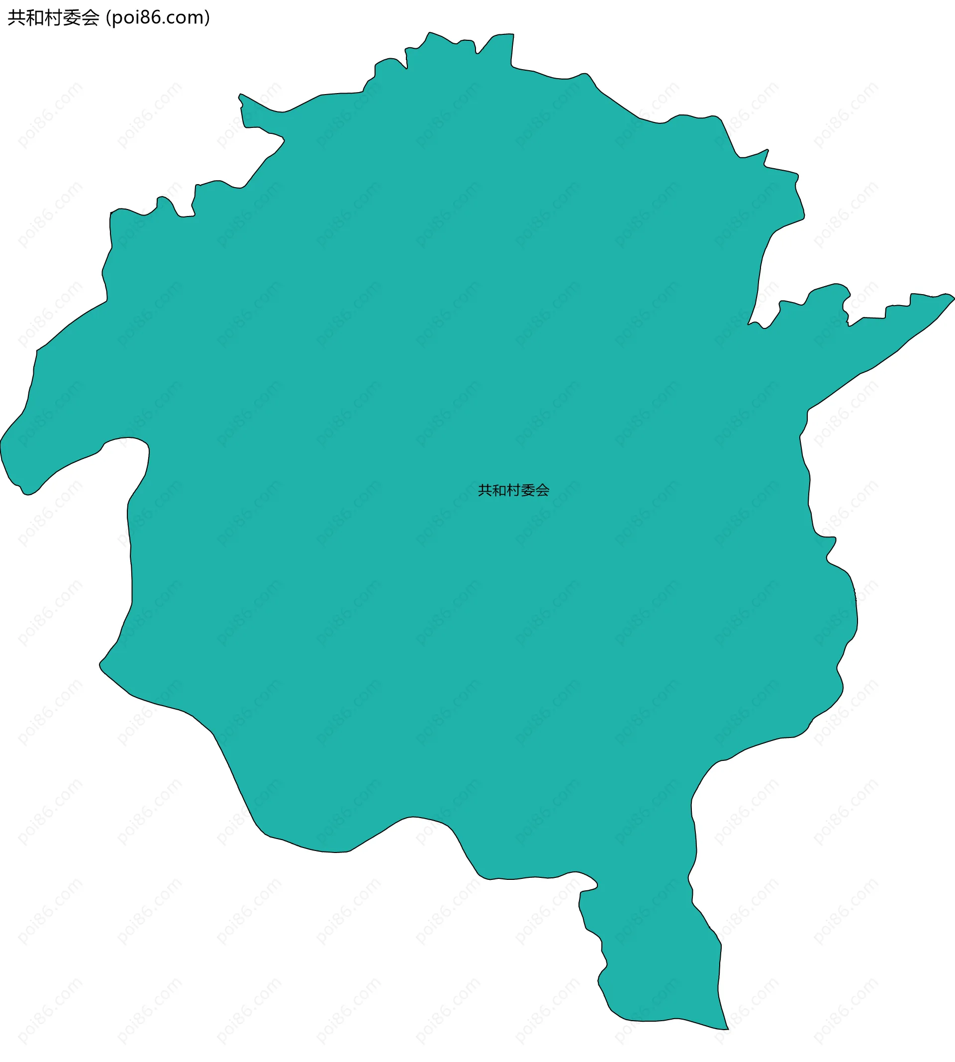 共和村委会边界地图