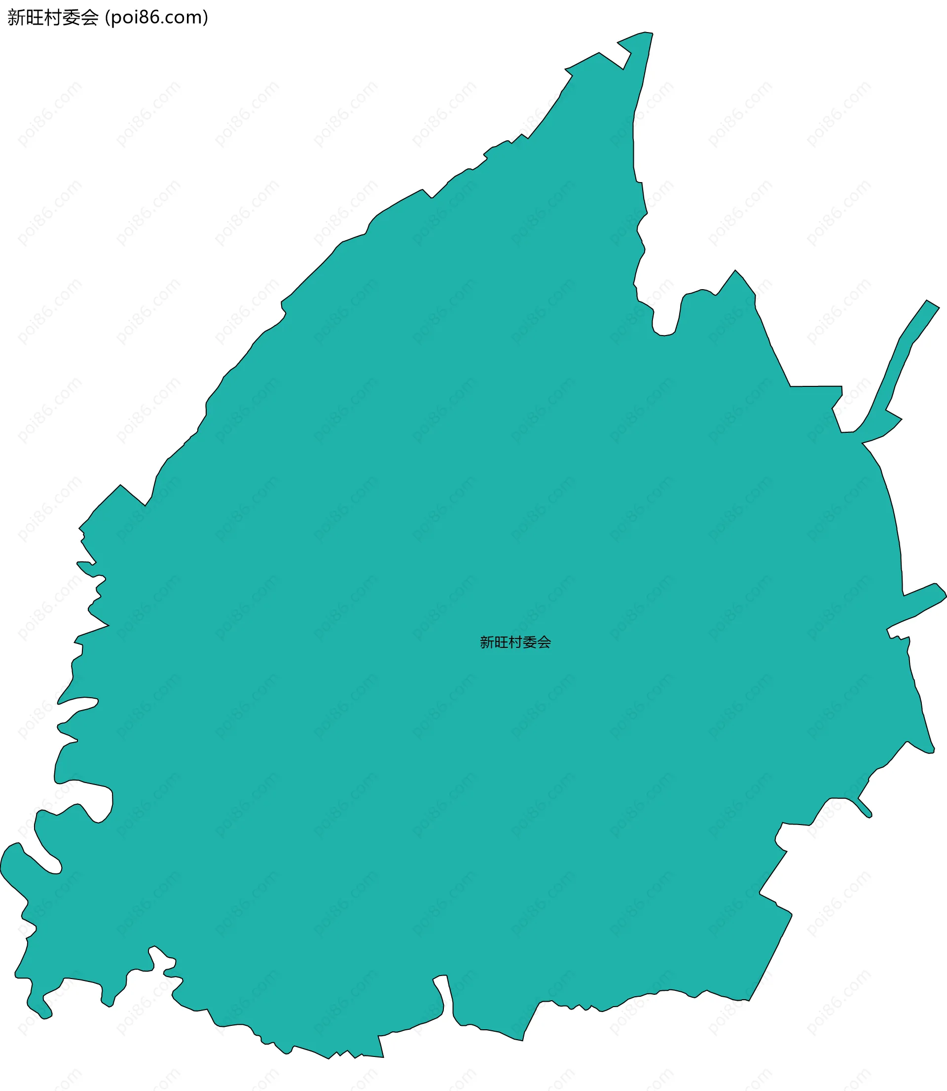 新旺村委会边界地图