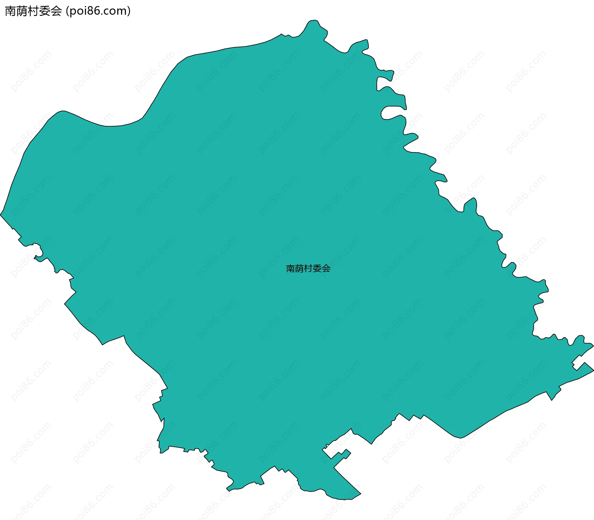 南荫村委会边界地图