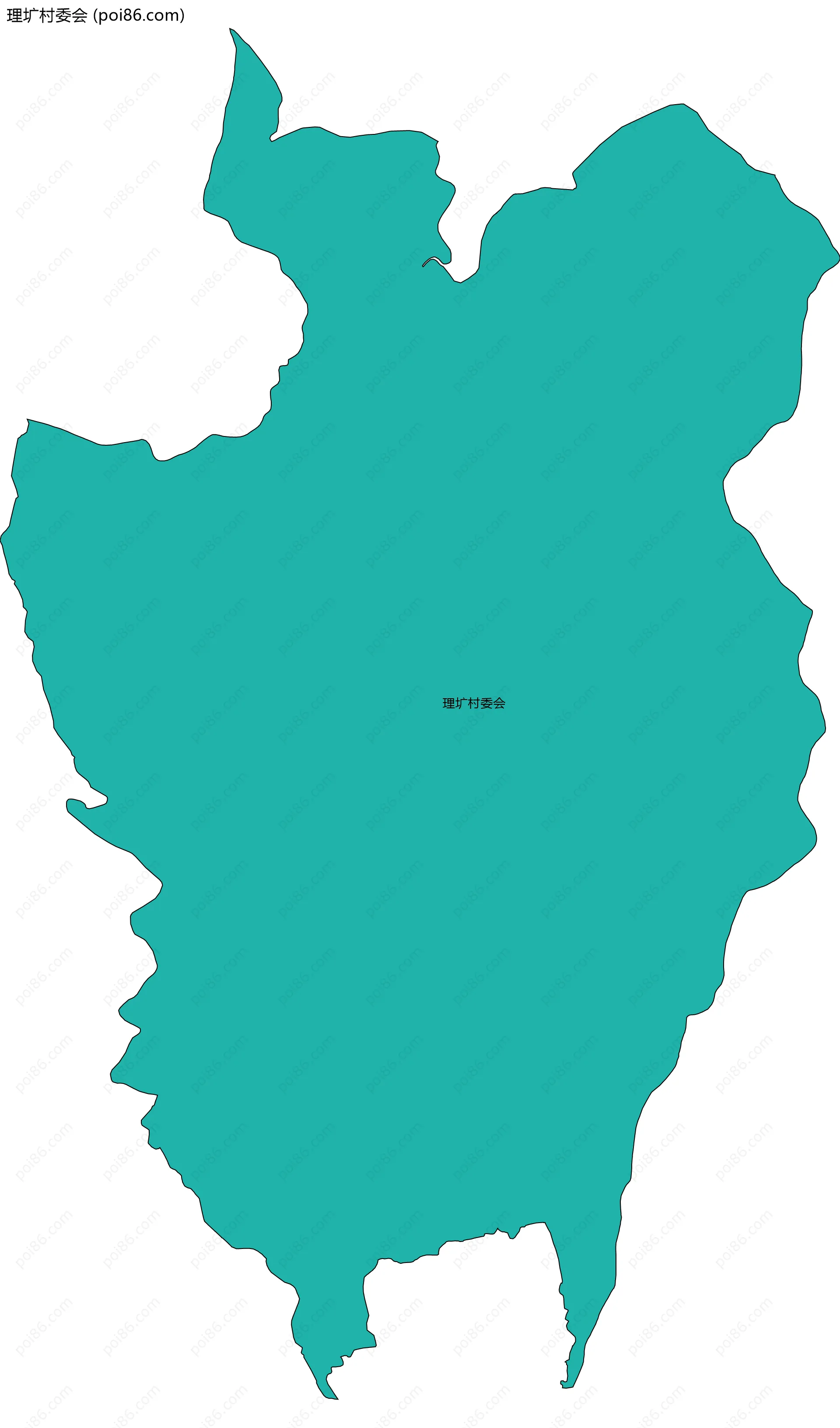 理圹村委会边界地图
