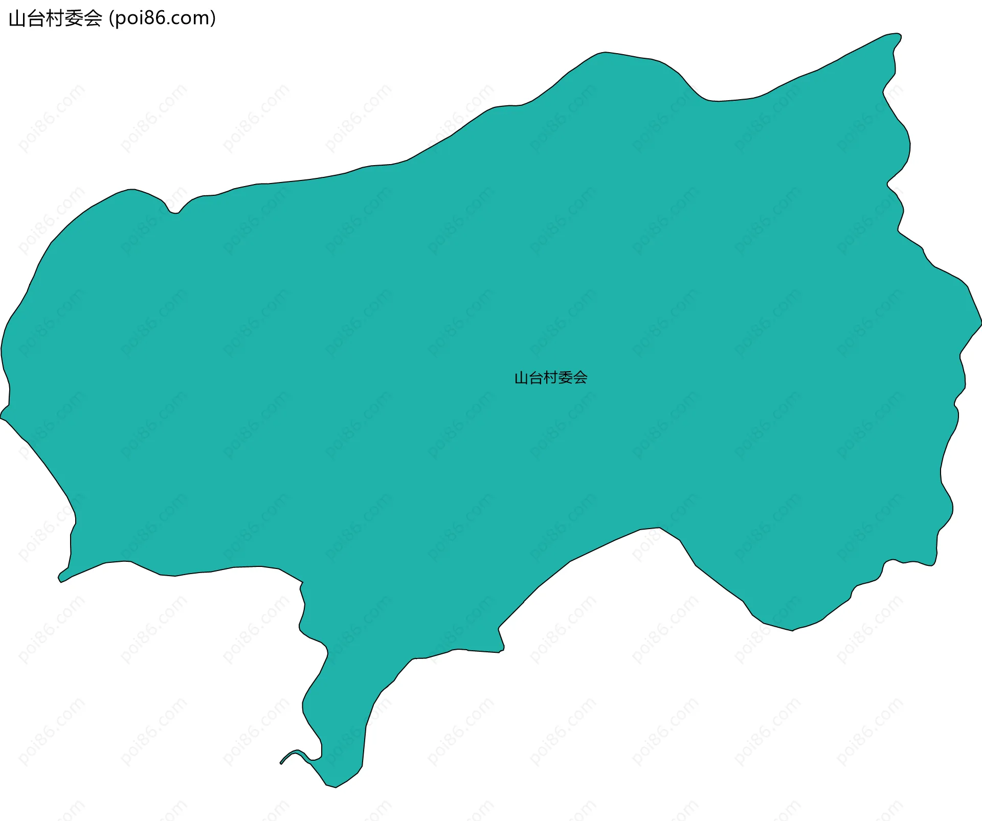 山台村委会边界地图