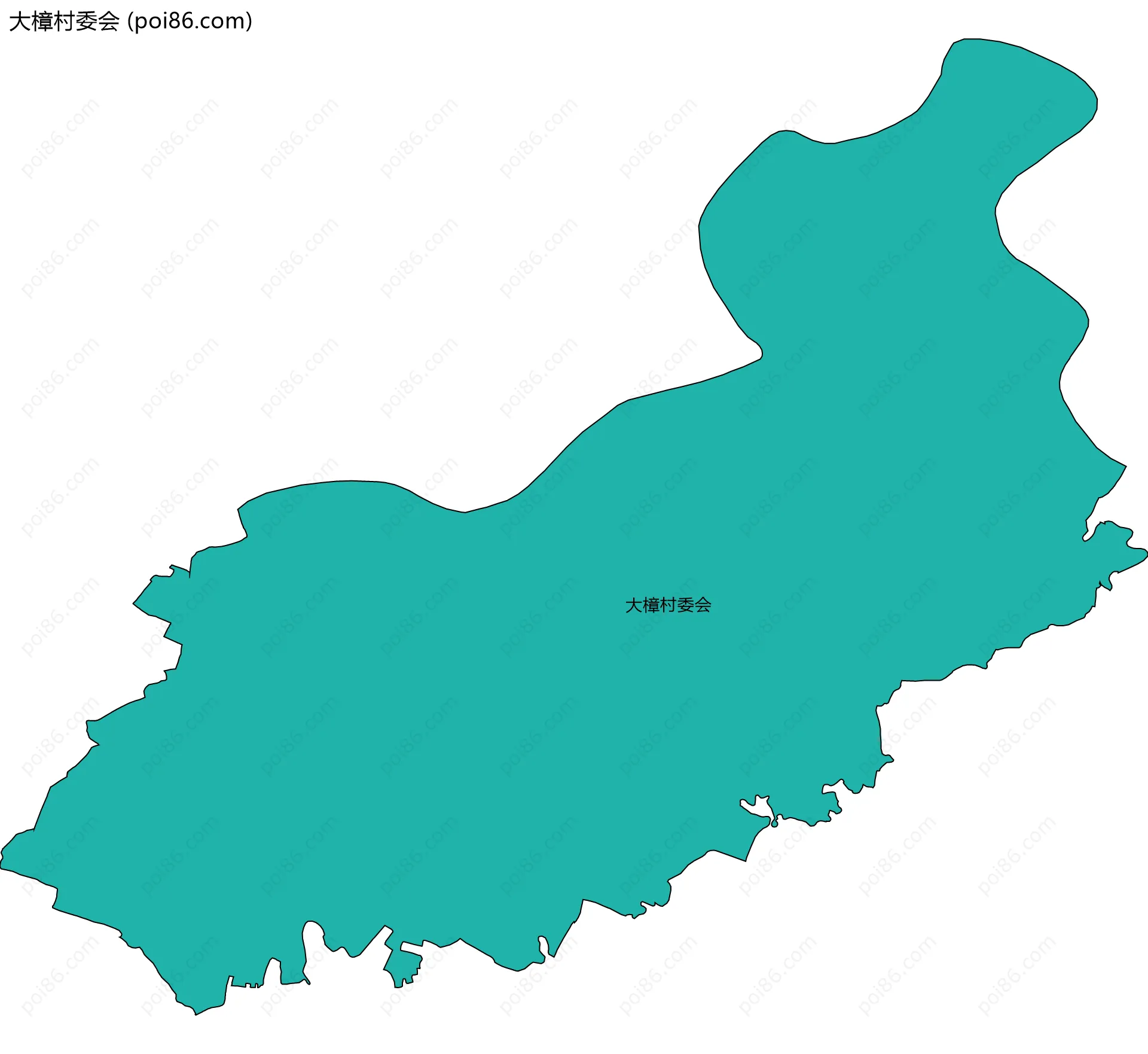 大樟村委会边界地图