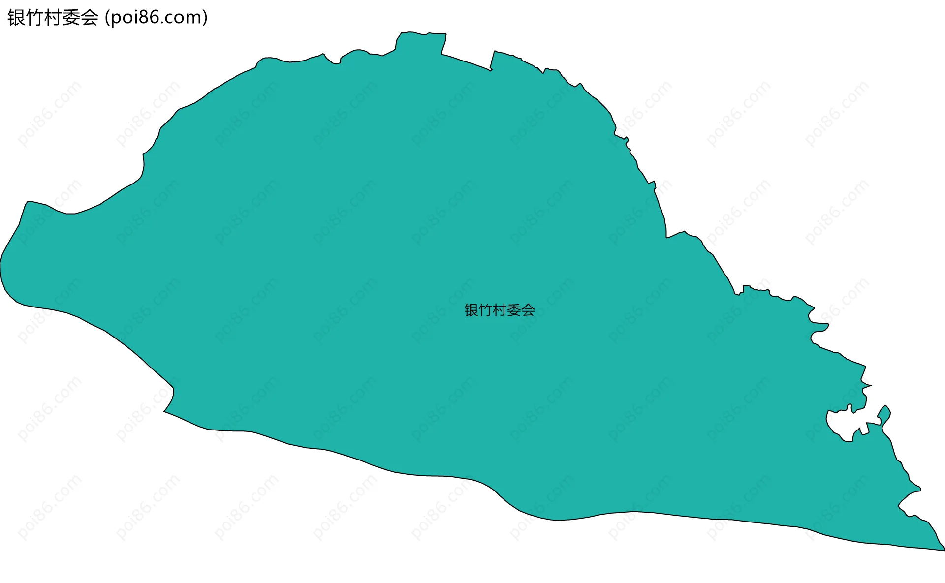 银竹村委会边界地图