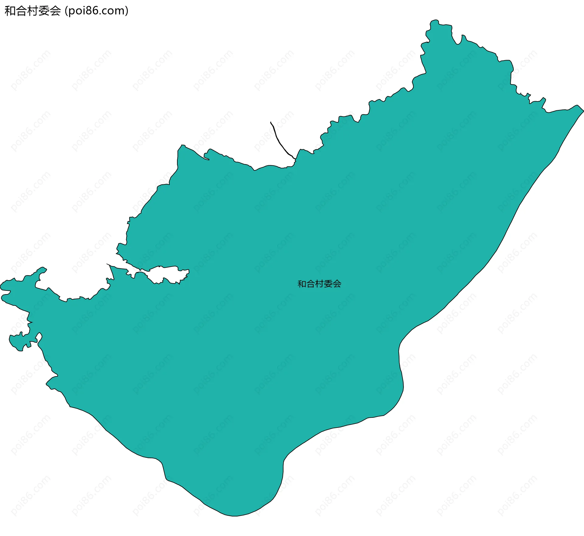 和合村委会边界地图