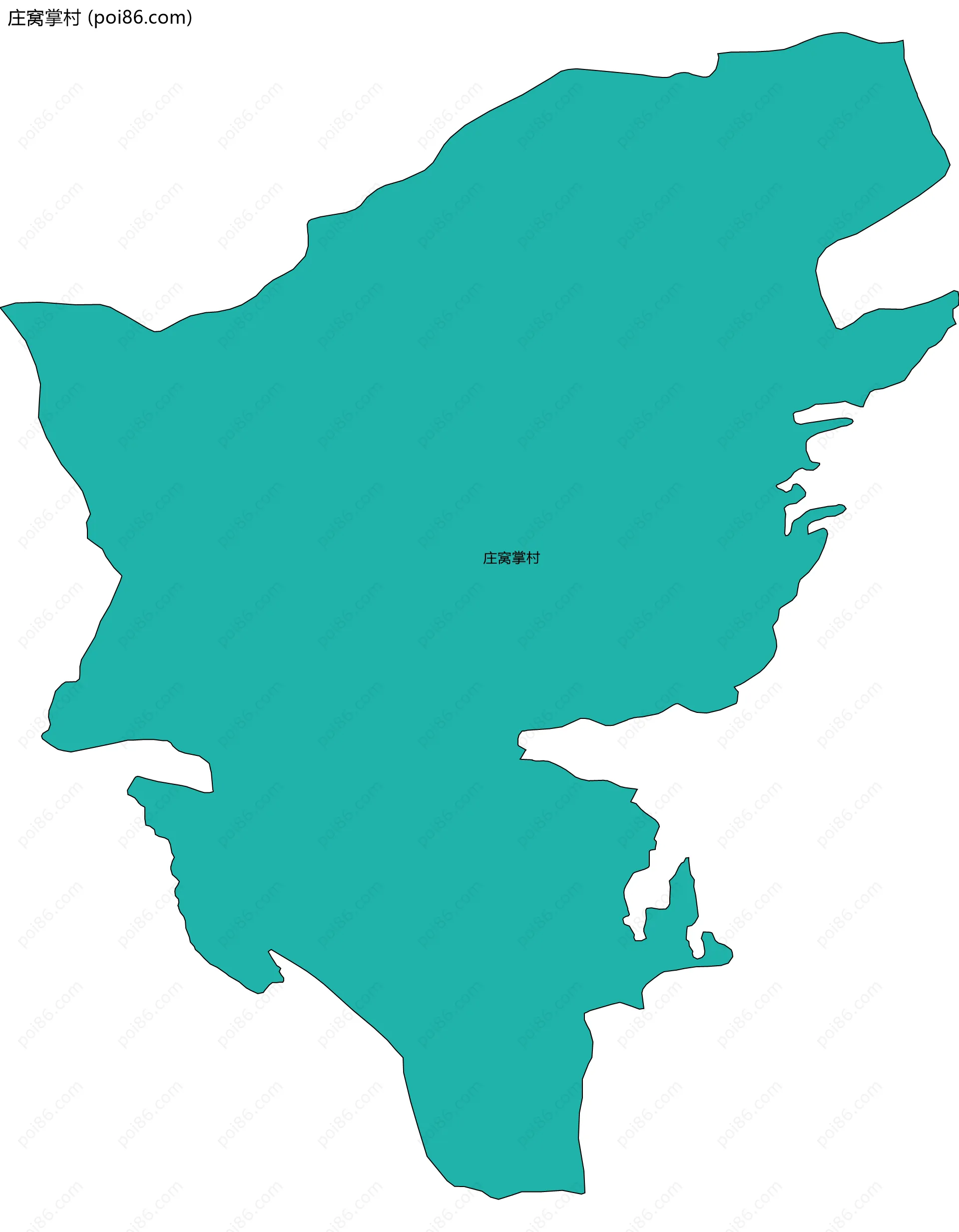庄窝掌村边界地图