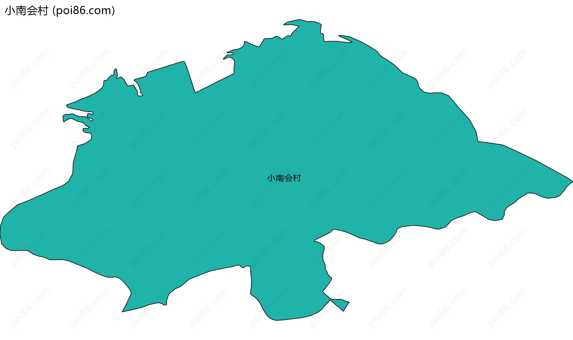 小南会村边界地图