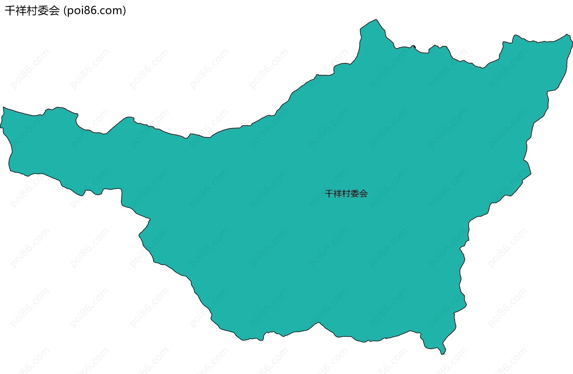千祥村委会边界地图