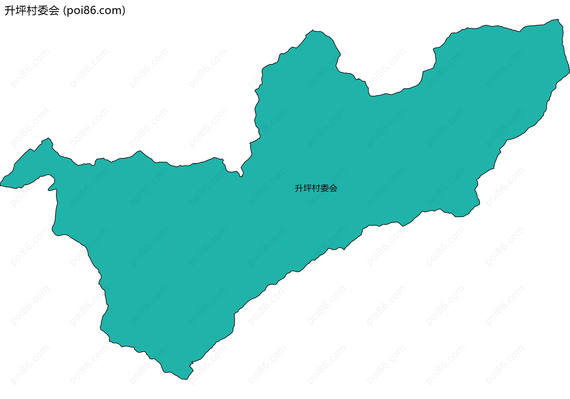 升坪村委会边界地图