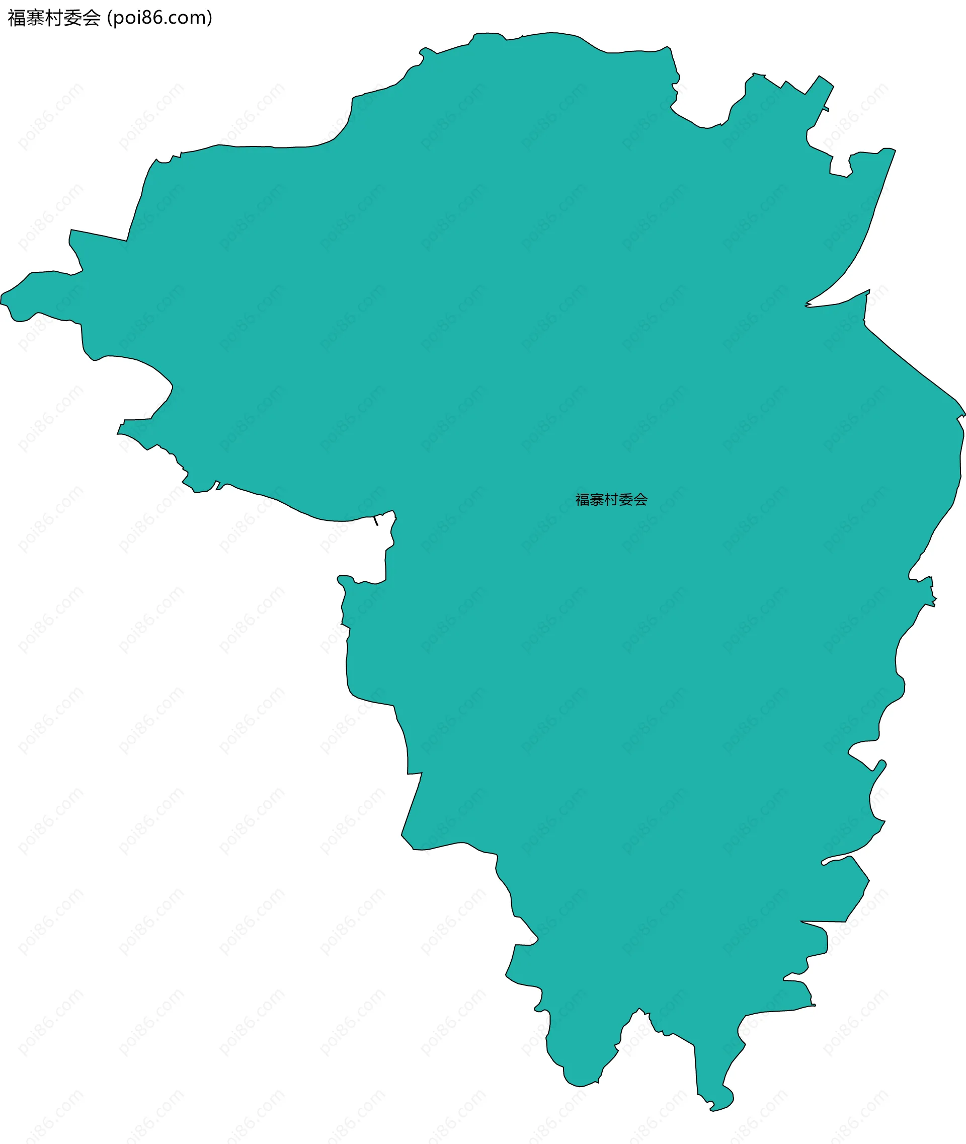 福寨村委会边界地图