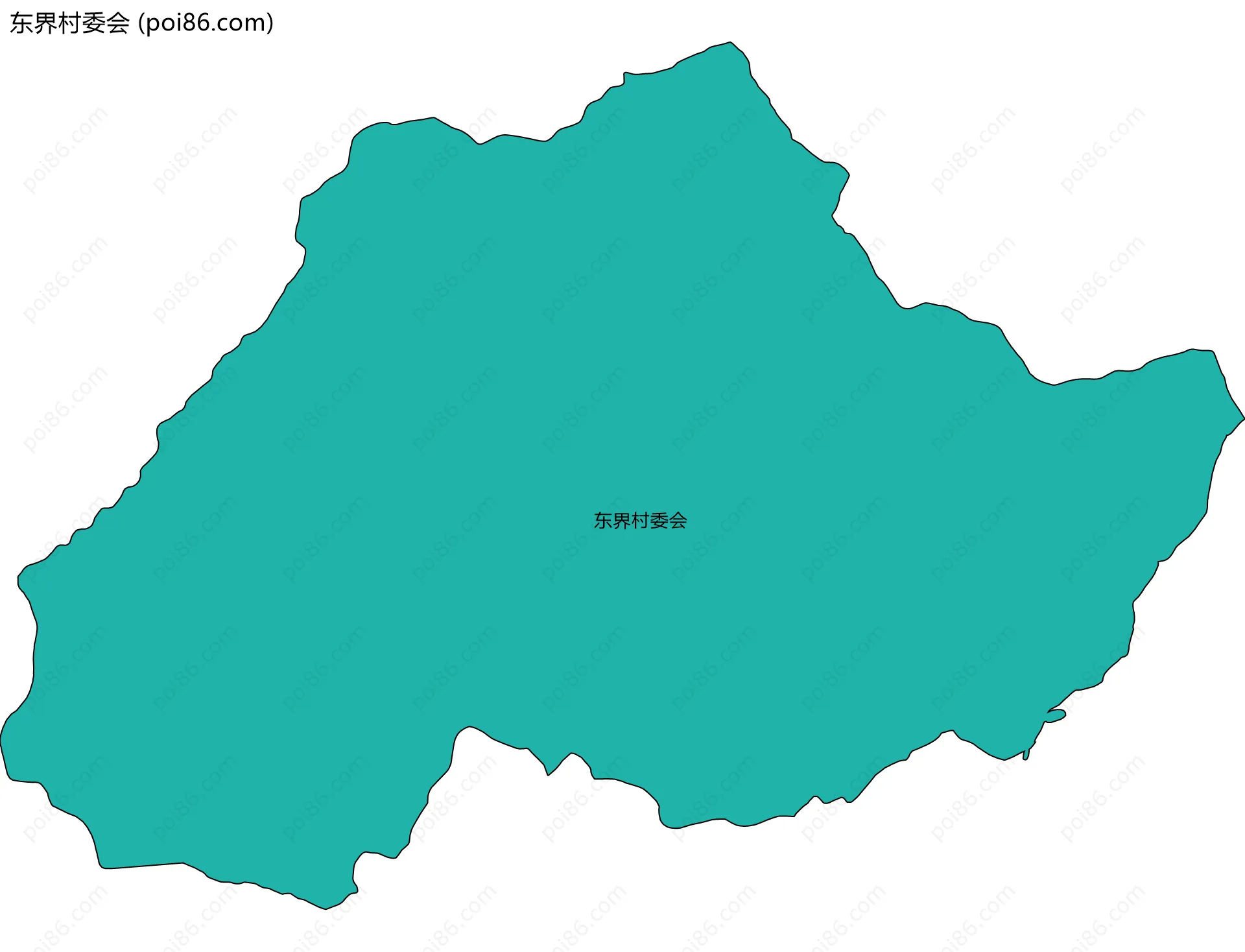 东界村委会边界地图