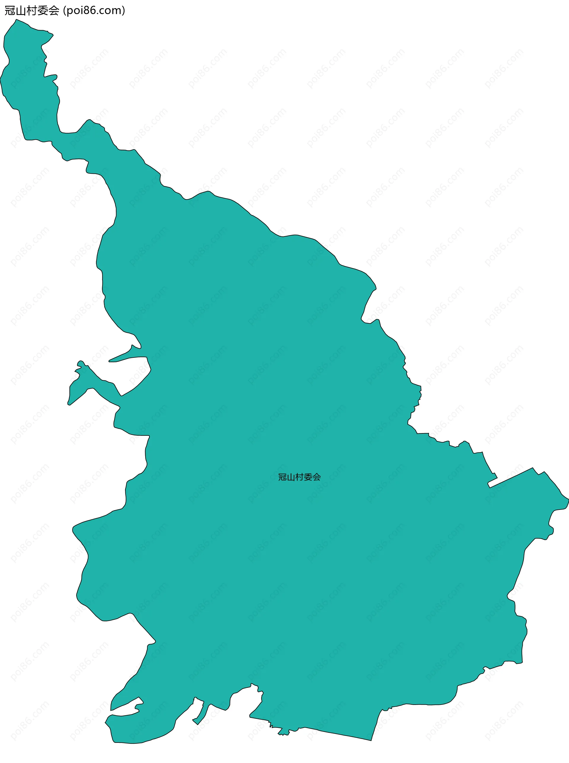 冠山村委会边界地图