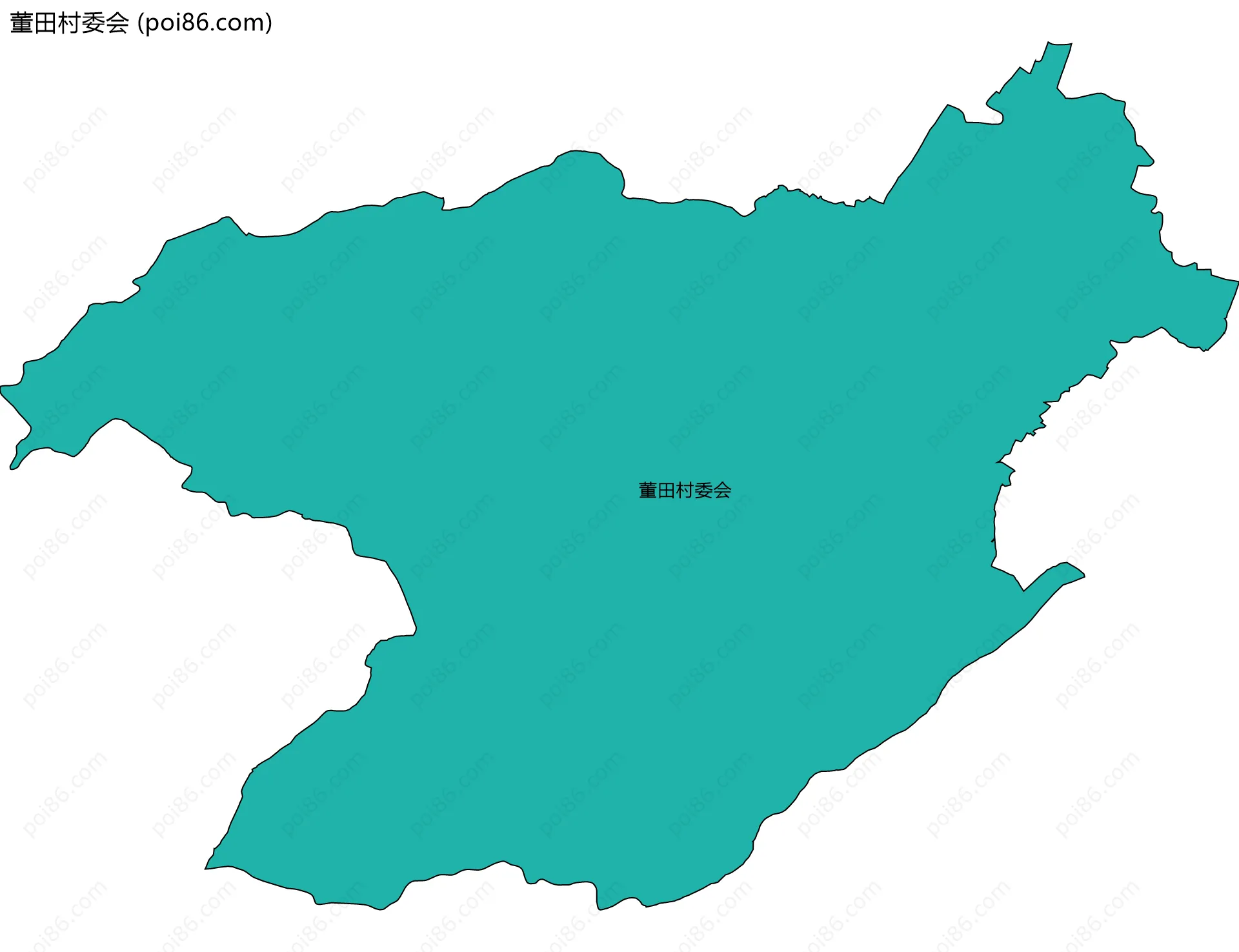 董田村委会边界地图