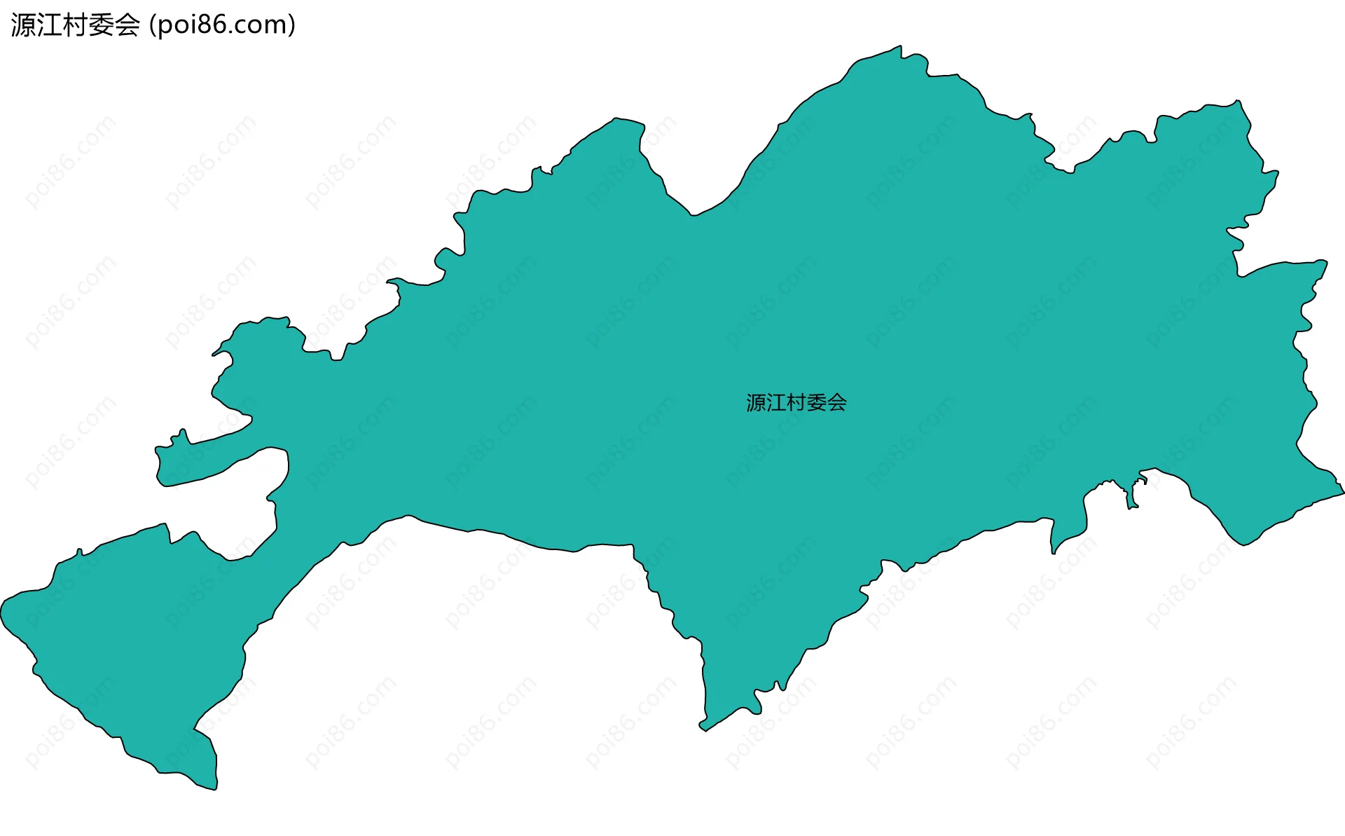 源江村委会边界地图