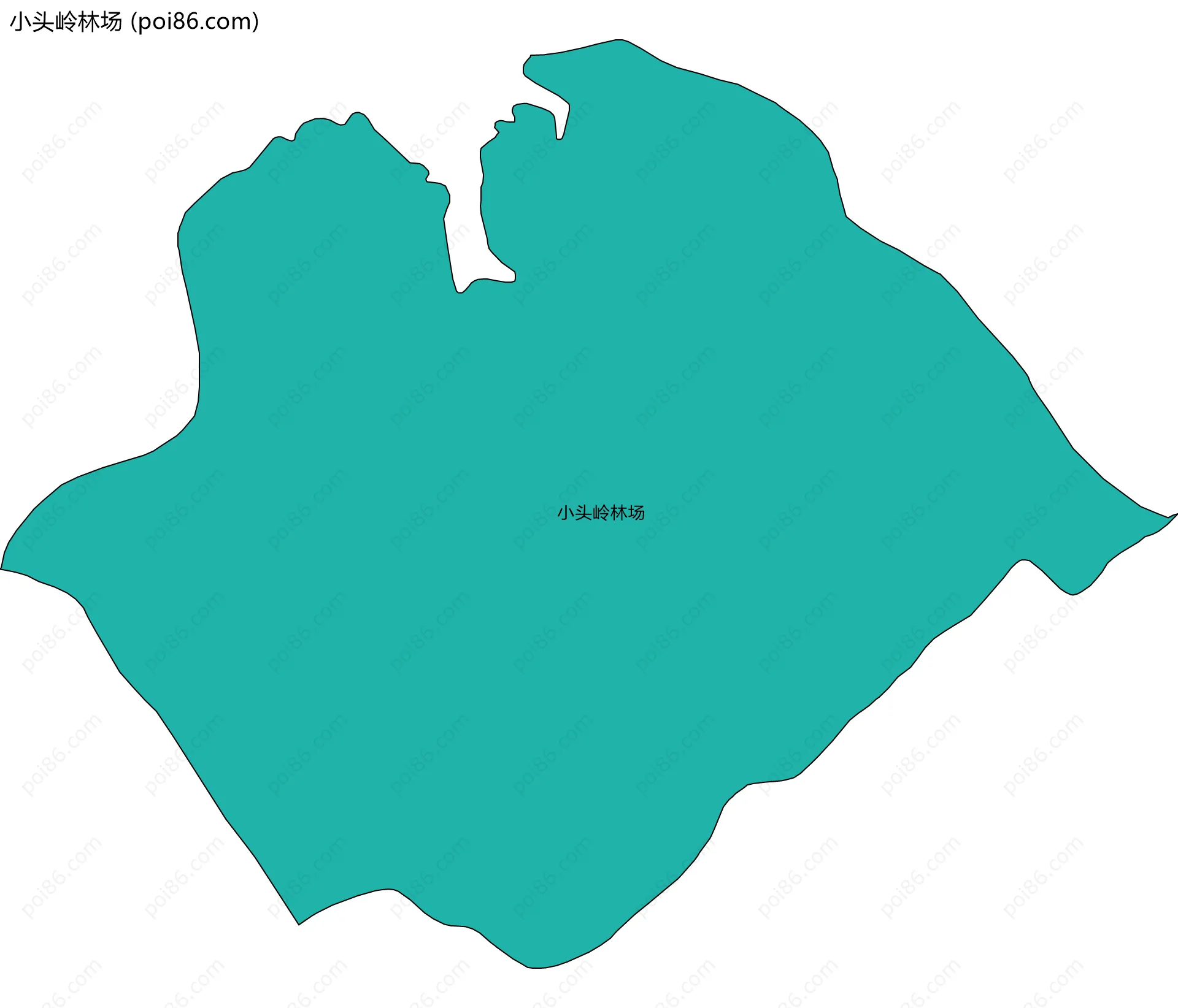 小头岭林场边界地图