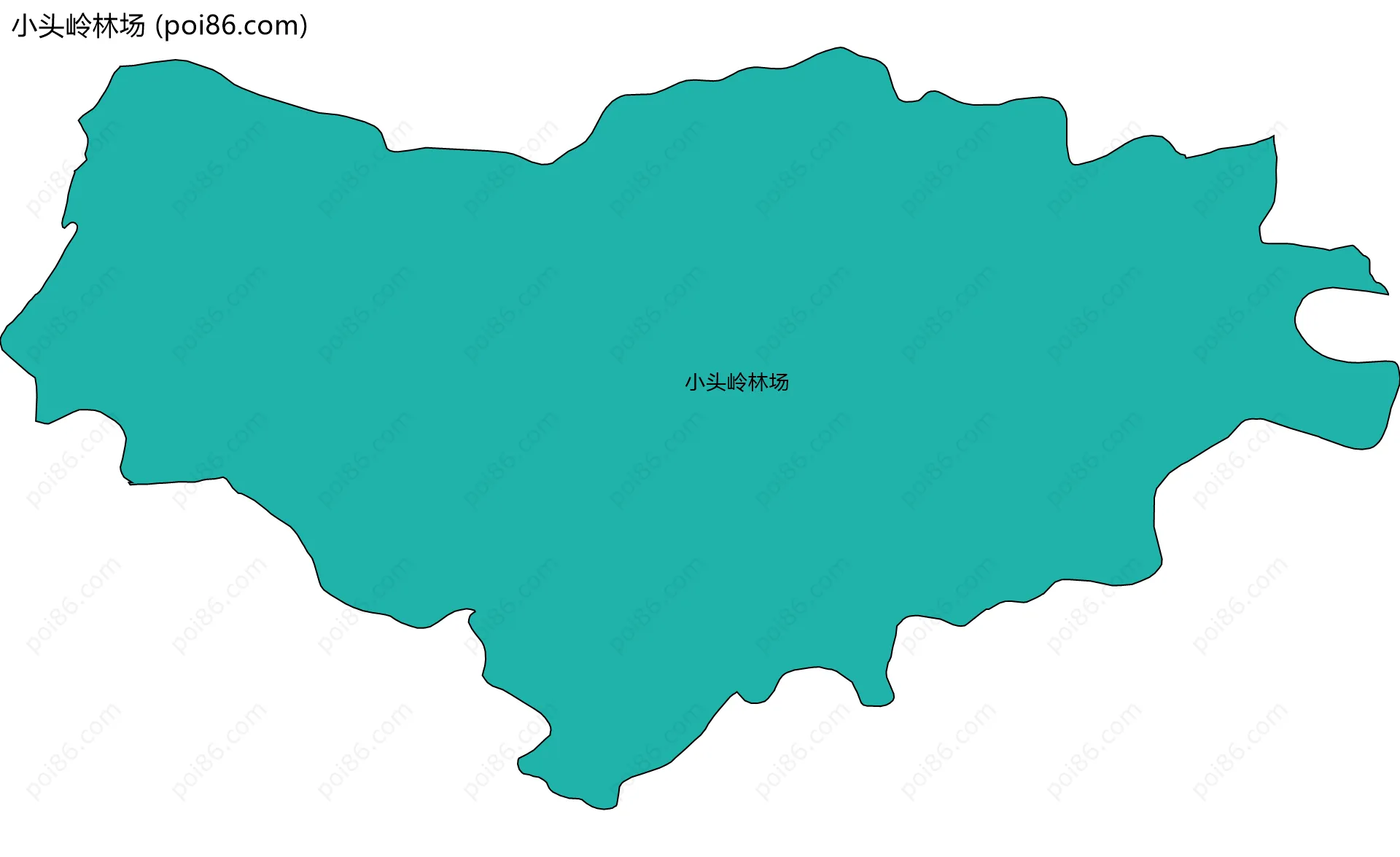 小头岭林场边界地图