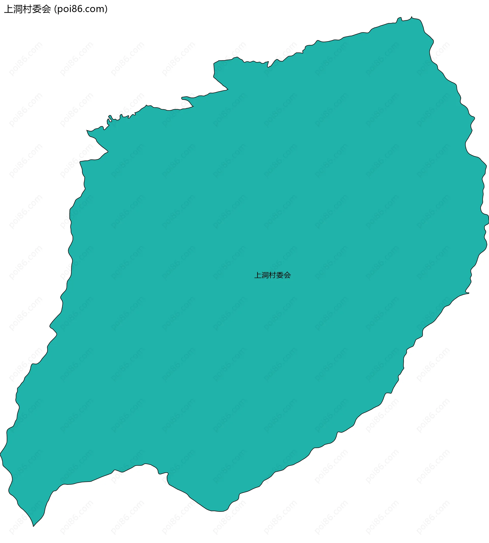 上洞村委会边界地图