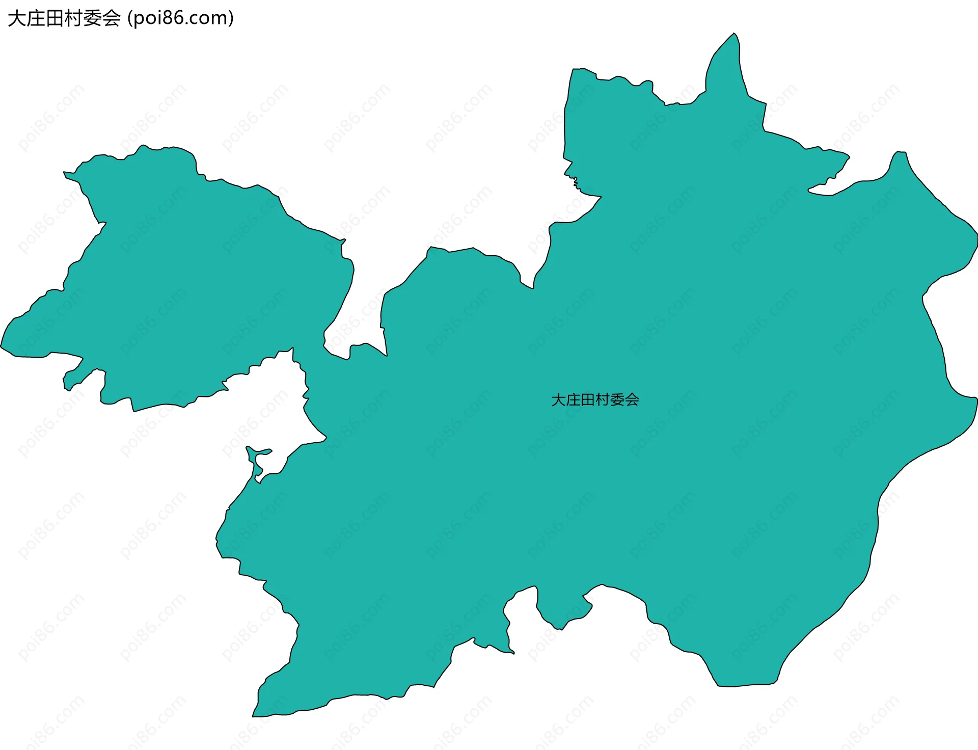 大庄田村委会边界地图