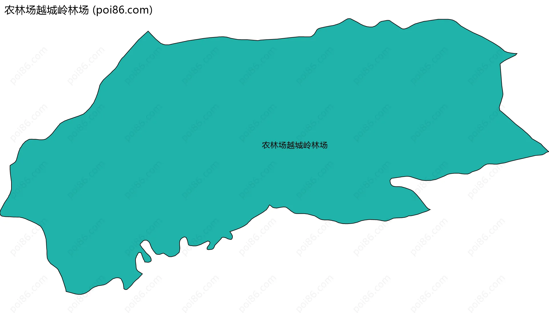 农林场越城岭林场边界地图