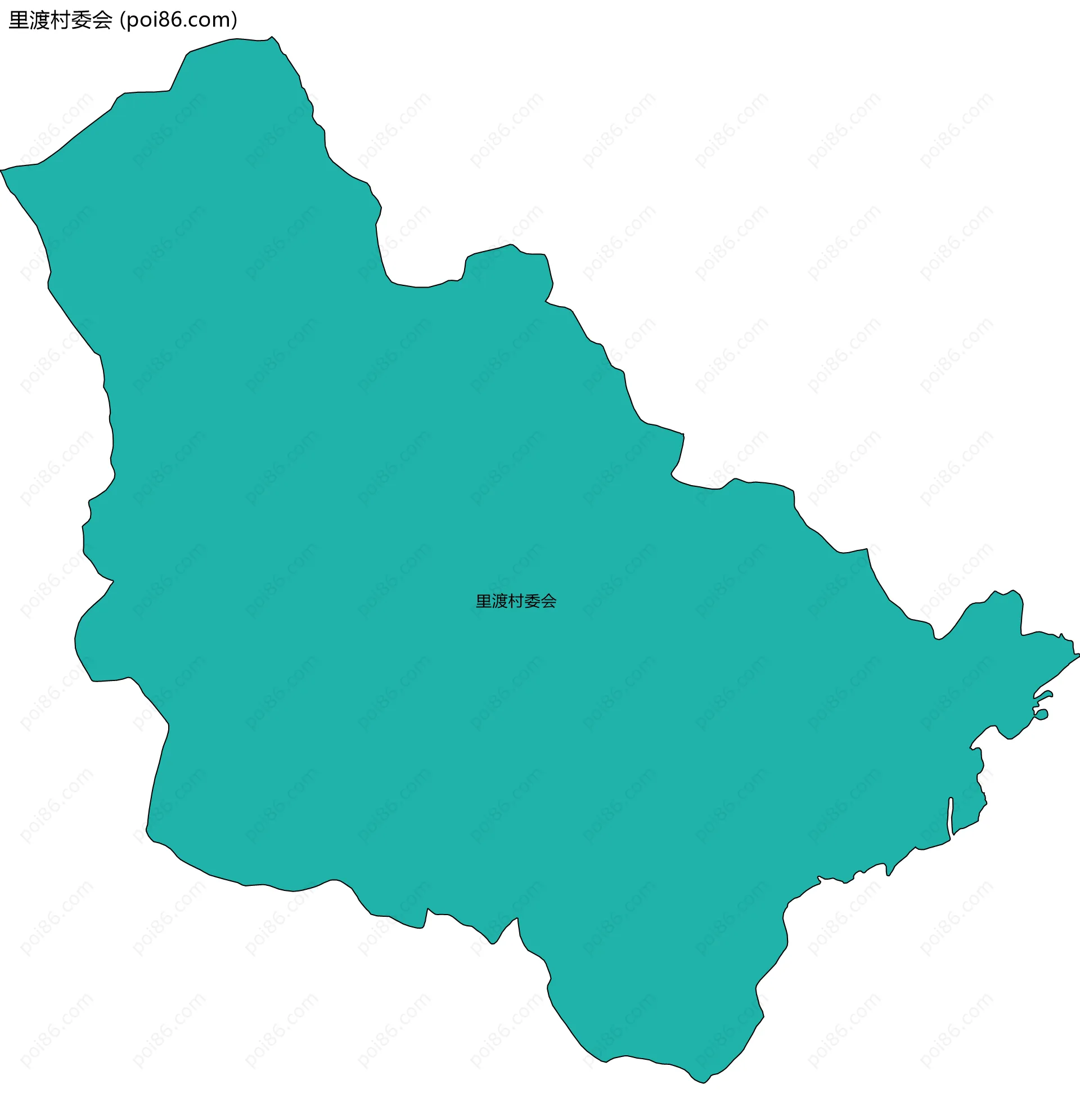 里渡村委会边界地图