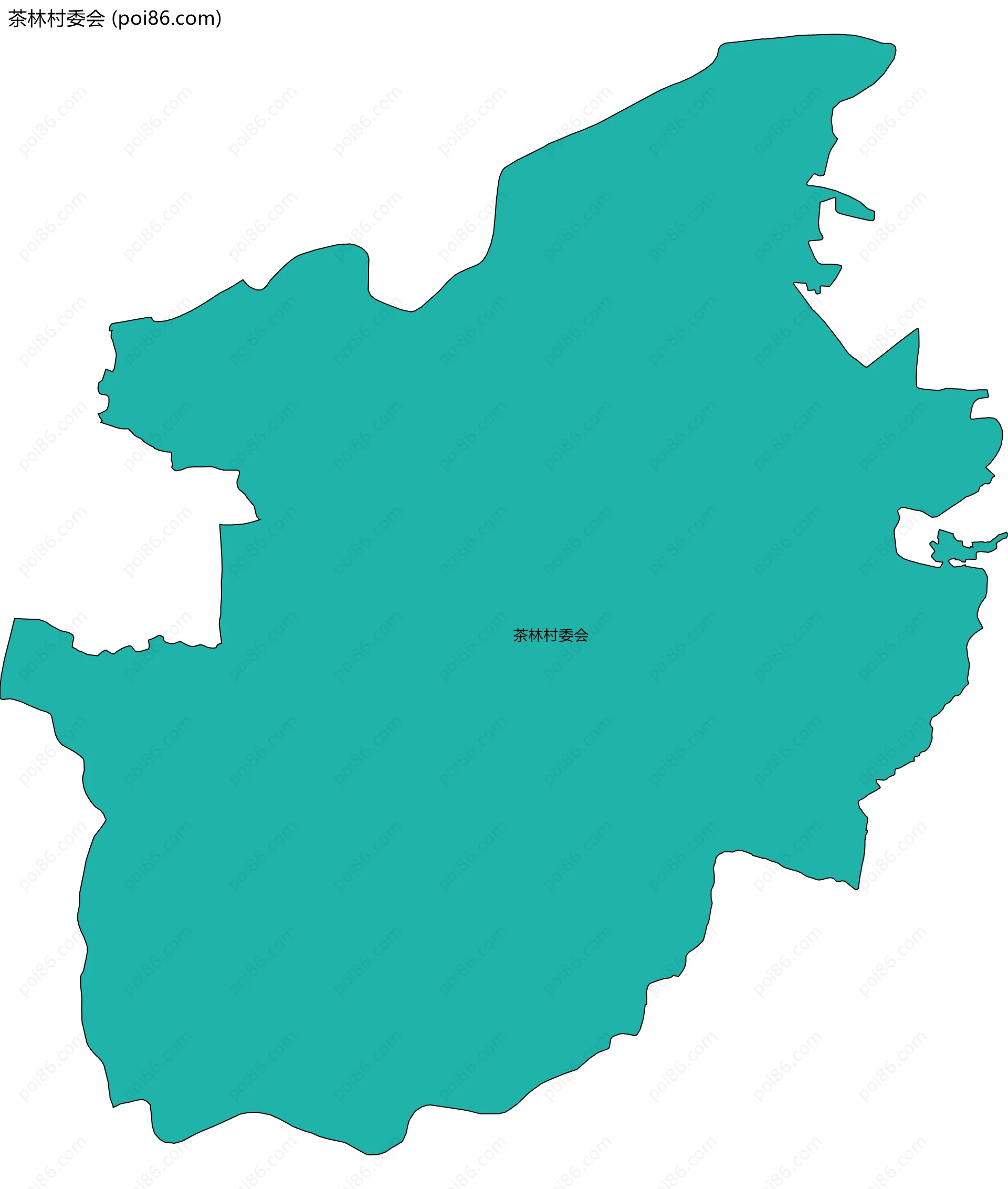 茶林村委会边界地图