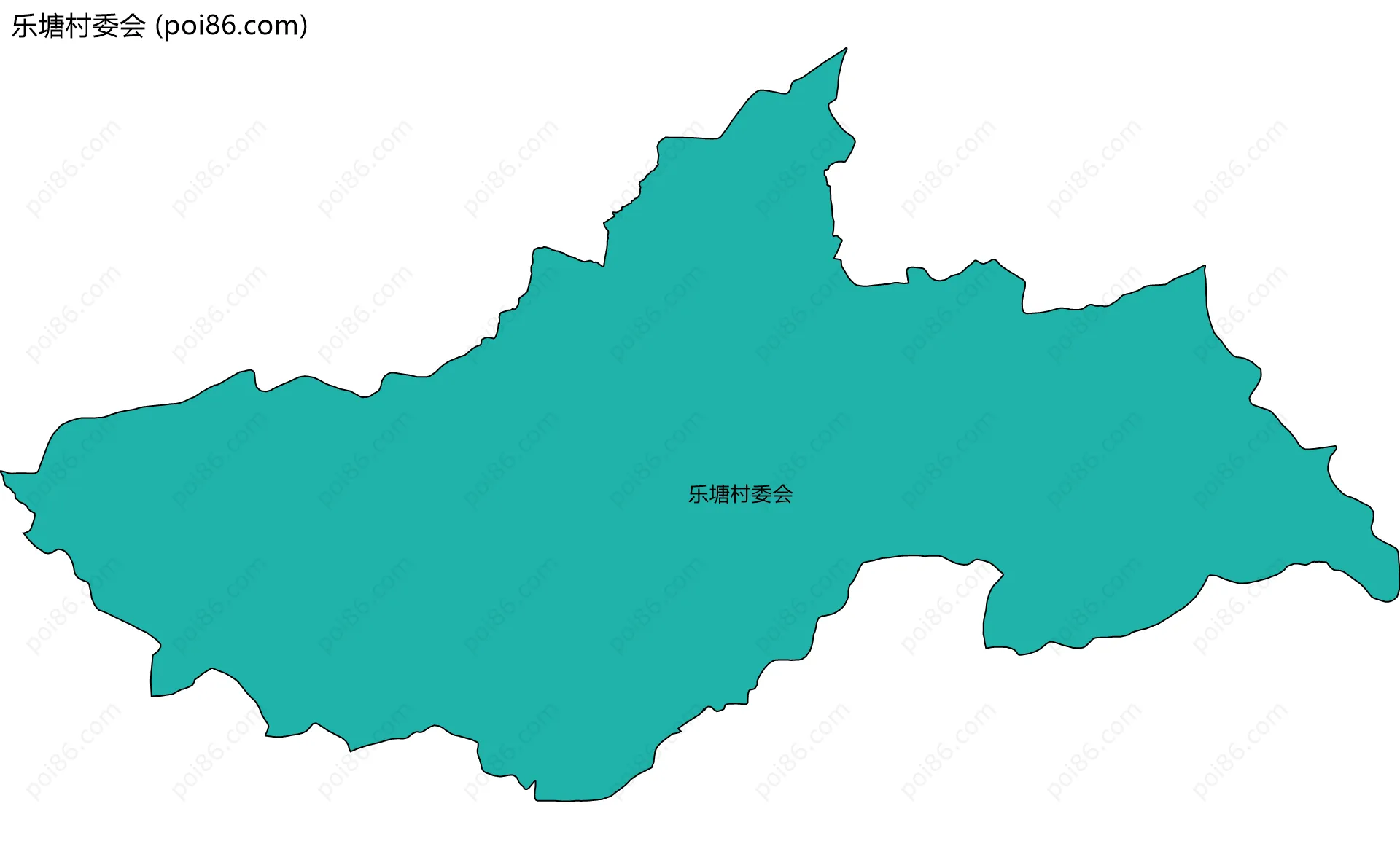 乐塘村委会边界地图