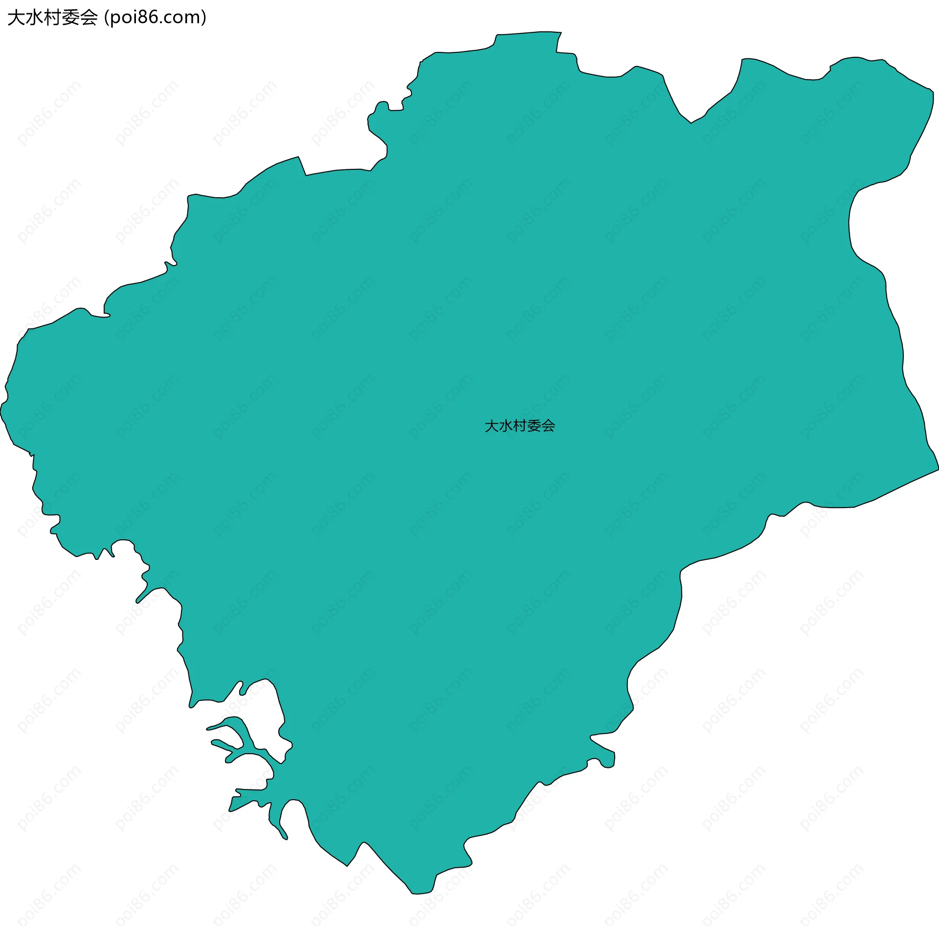 大水村委会边界地图