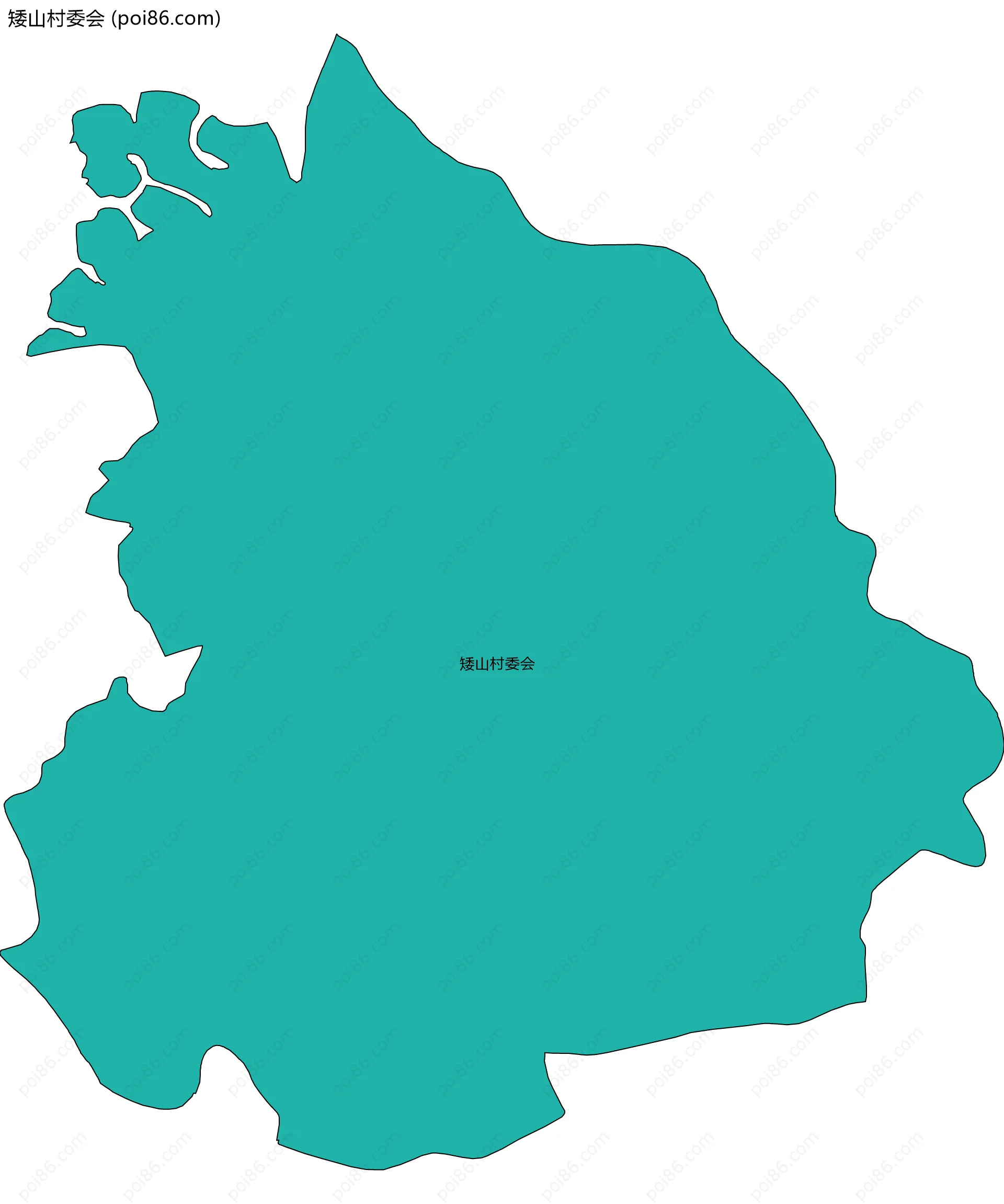 矮山村委会边界地图