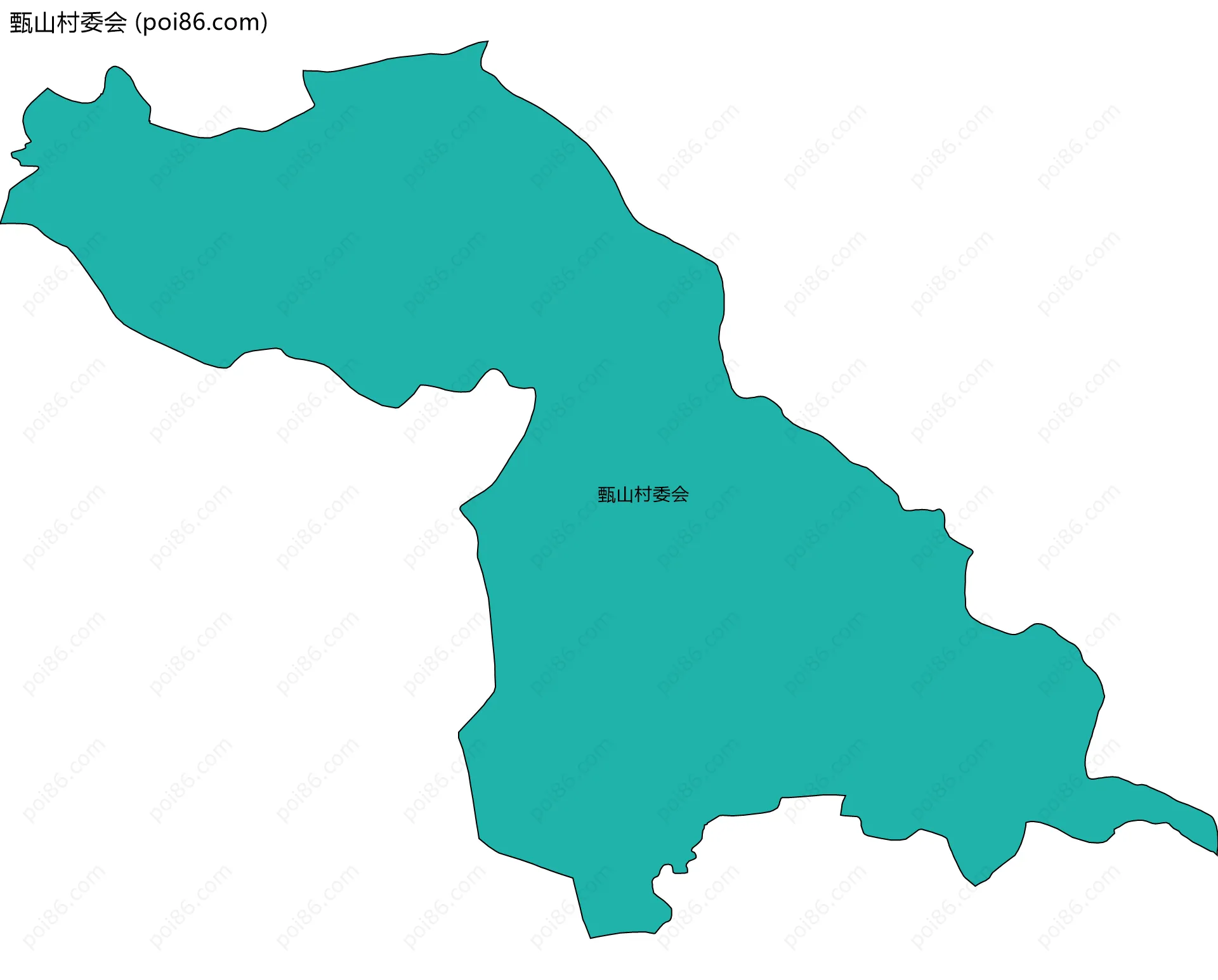 甄山村委会边界地图