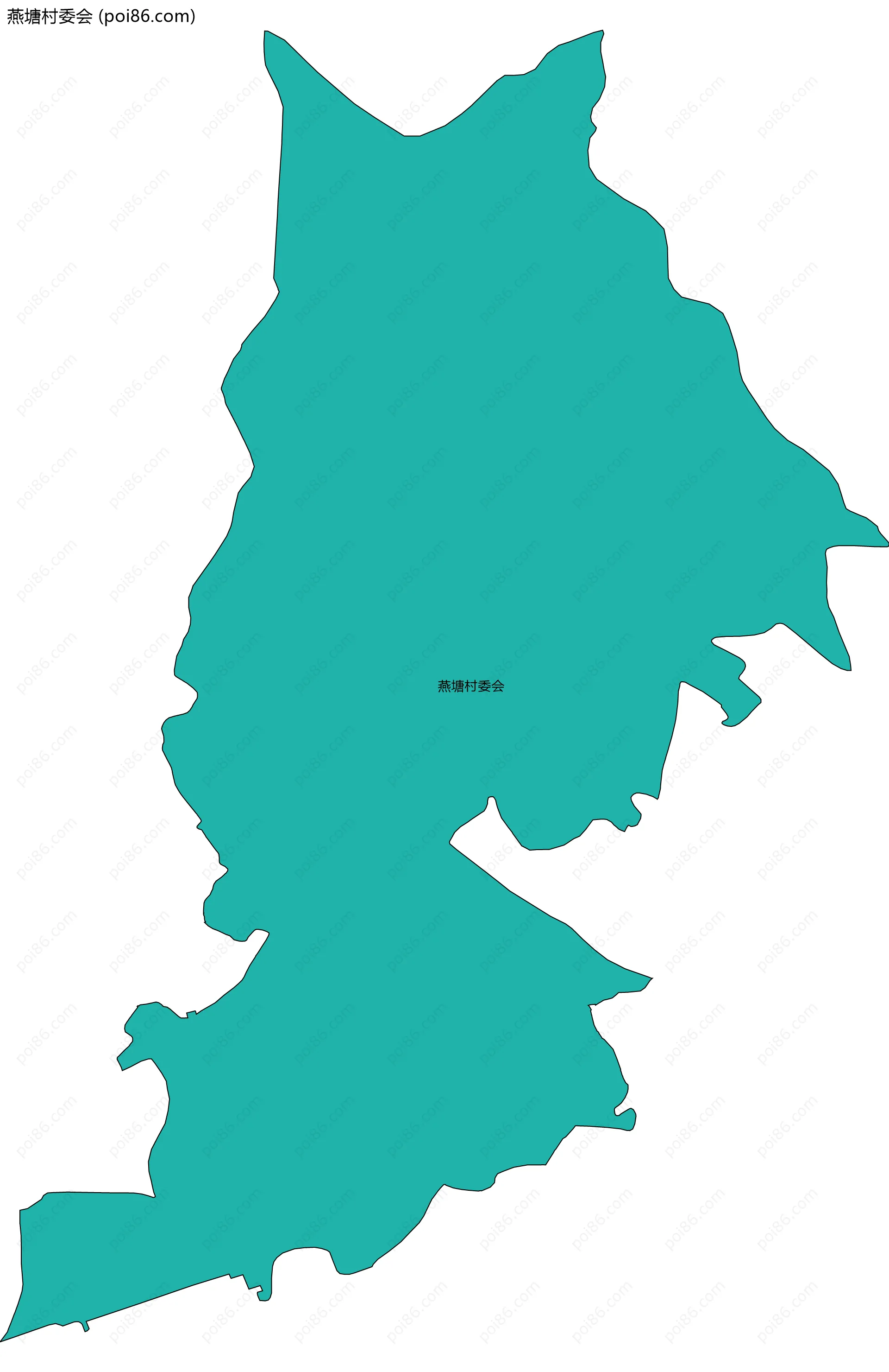 燕塘村委会边界地图