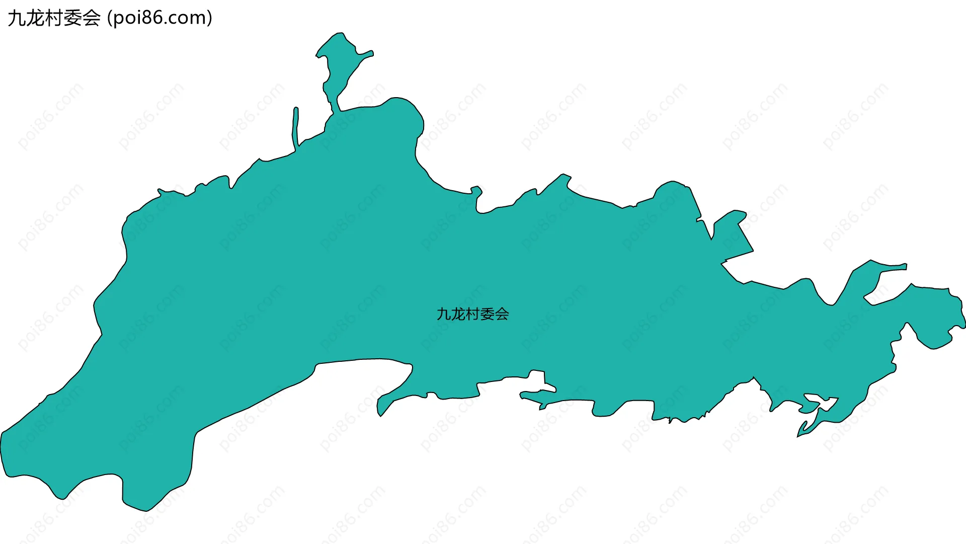 九龙村委会边界地图