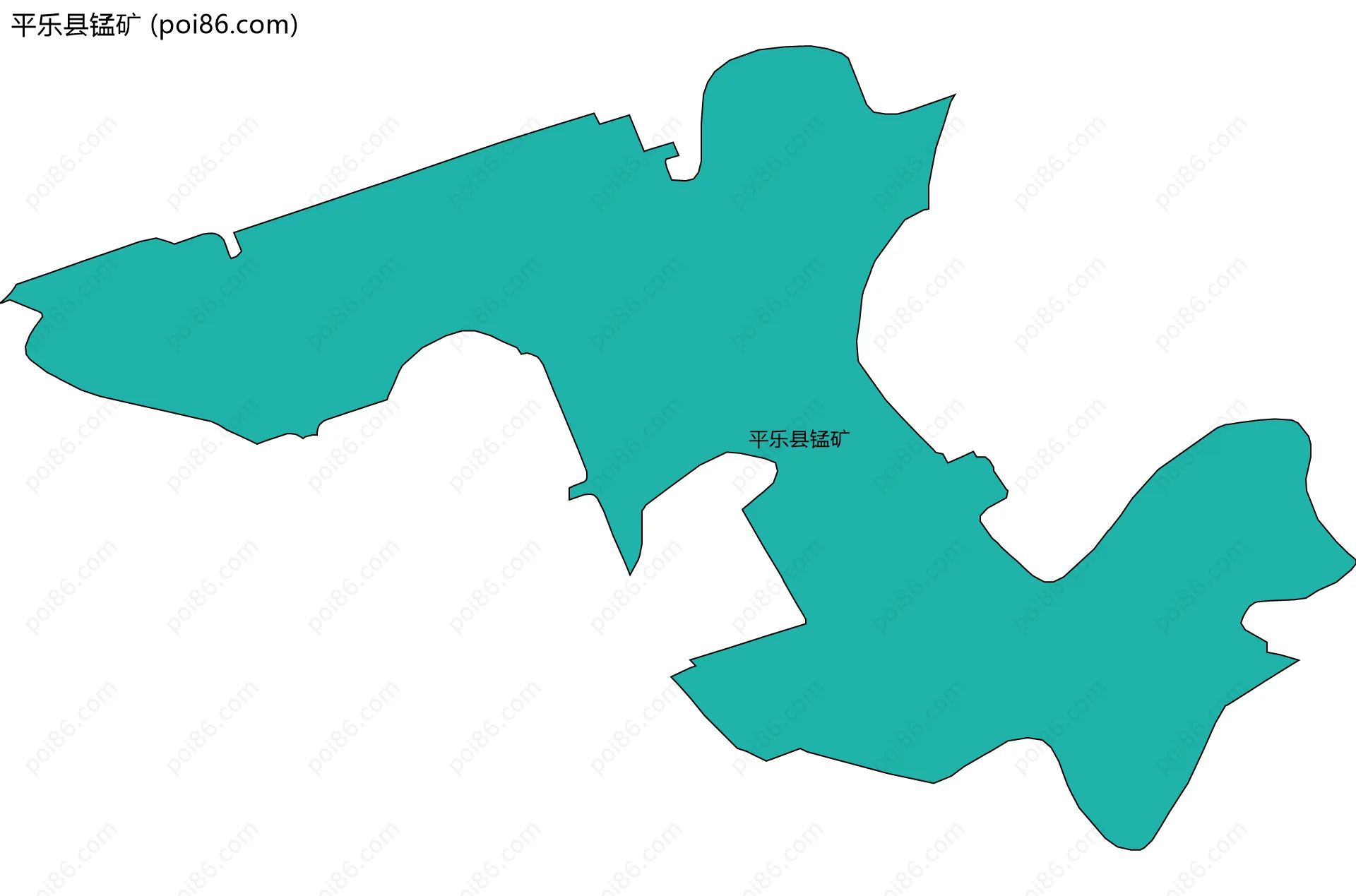 平乐县锰矿边界地图