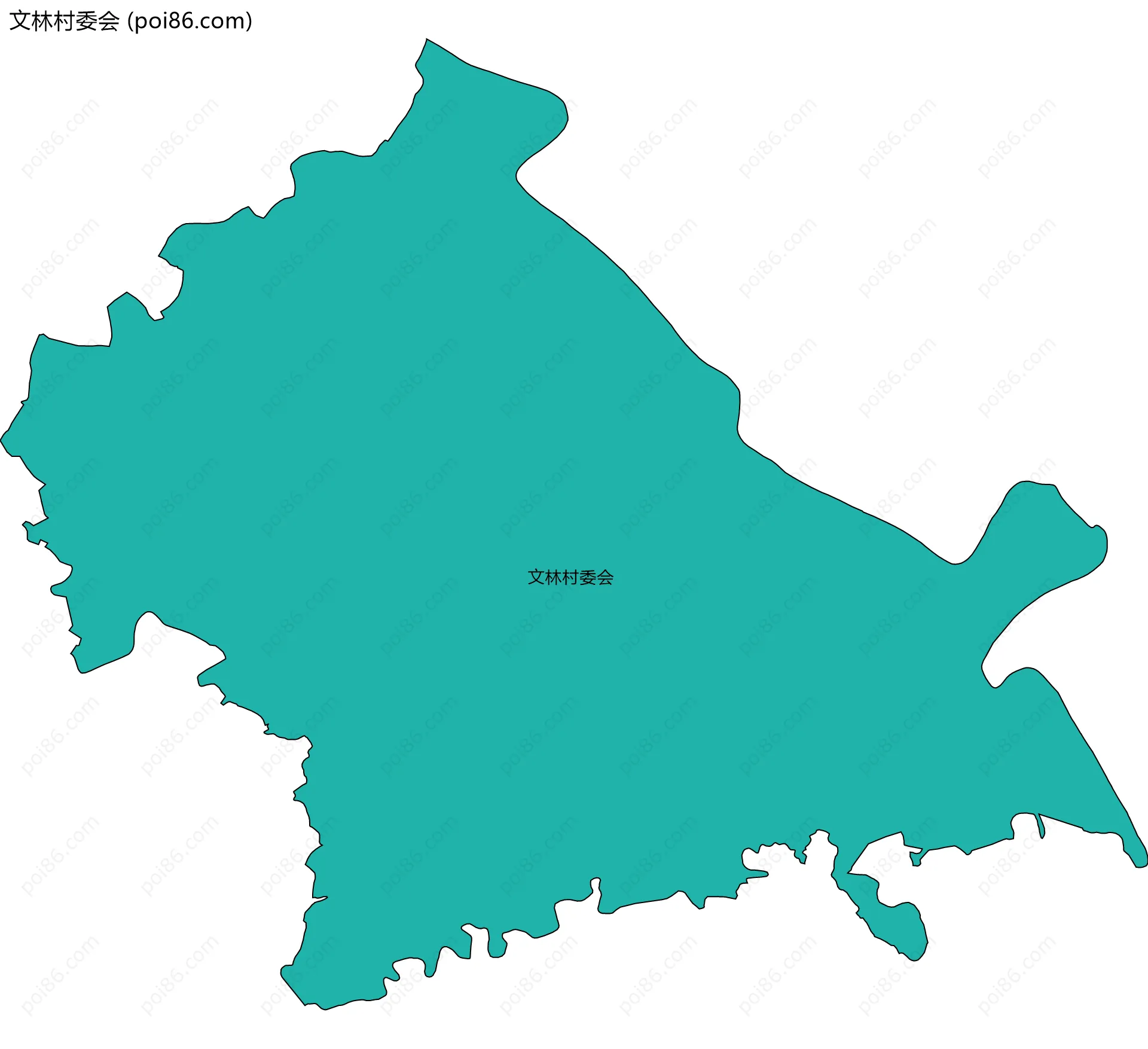 文林村委会边界地图