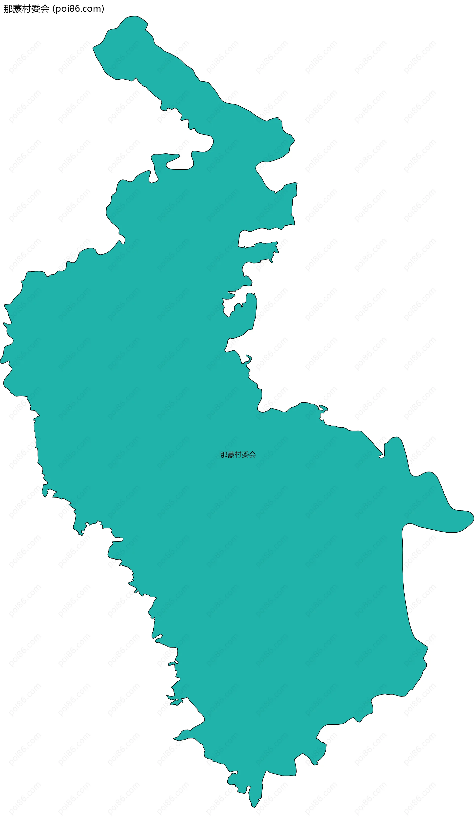 那蒙村委会边界地图