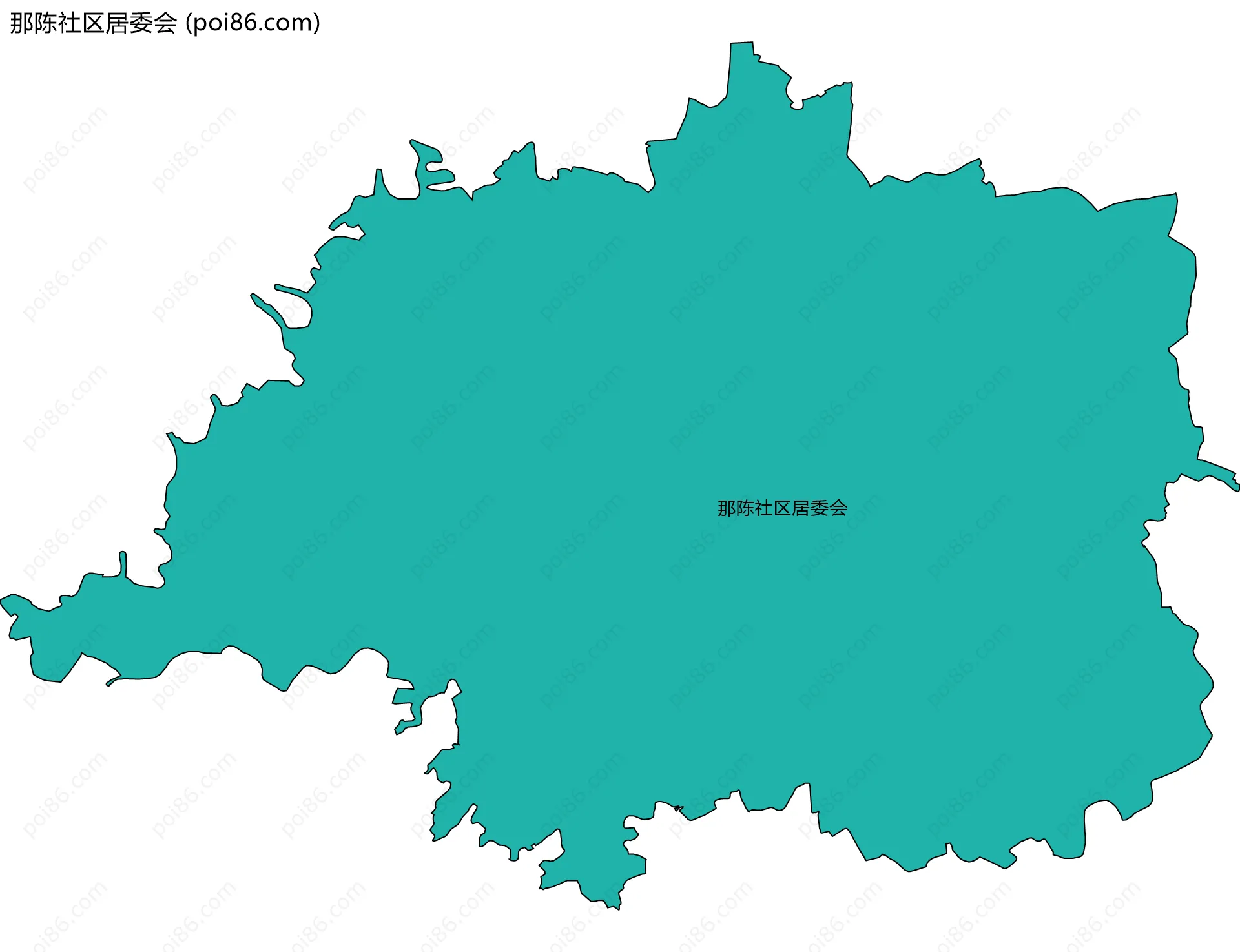 那陈社区居委会边界地图