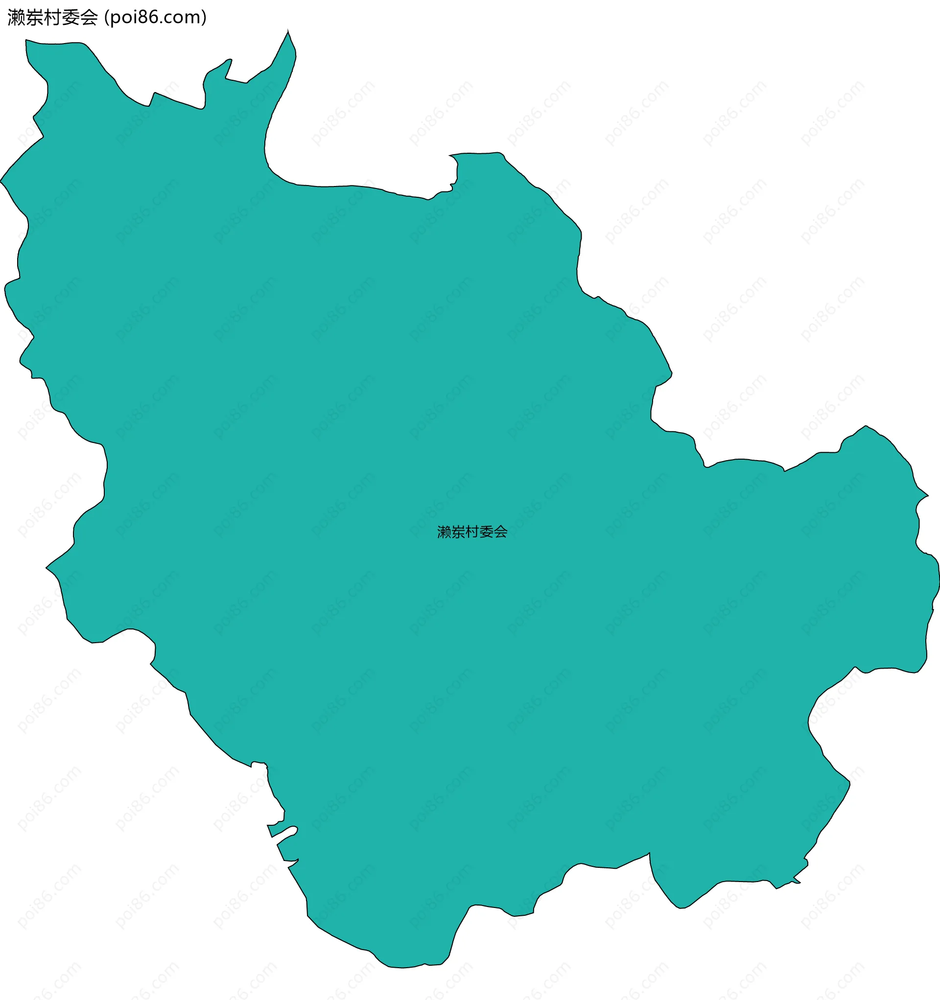 濑岽村委会边界地图