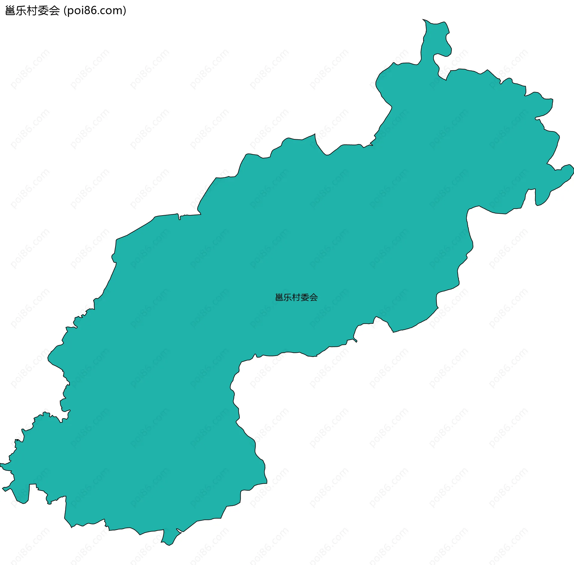 邕乐村委会边界地图